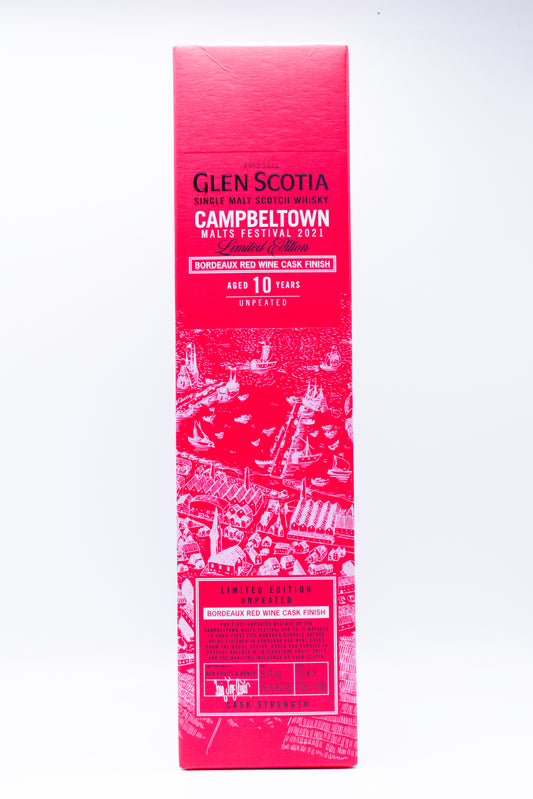 Glen Scotia 2021 Festival Bordeaux Red Wine 10 Year Old