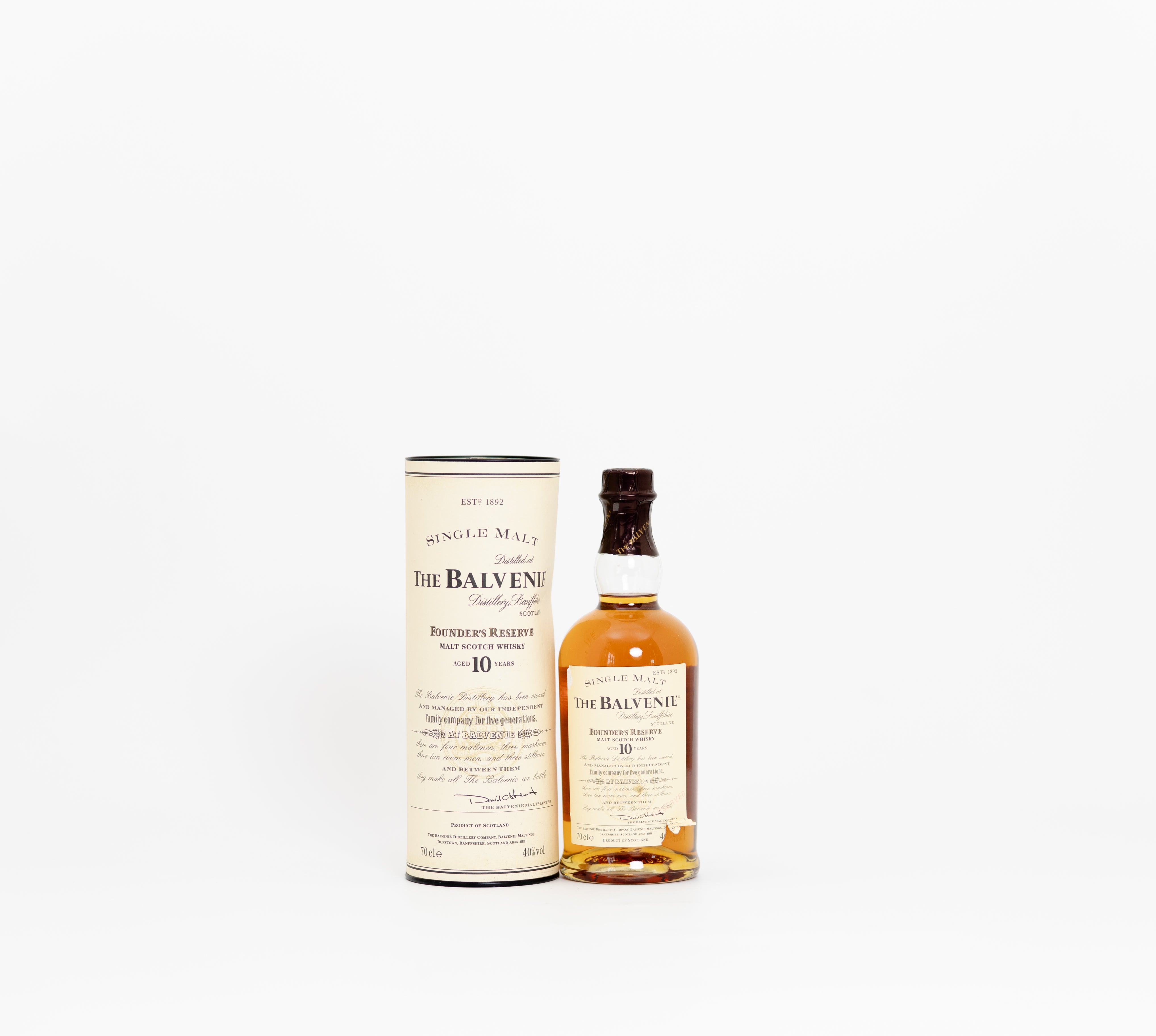 Balvenie 10 Year Old Founders Reserve Scotch Whisky, 70cl, 40% ABV