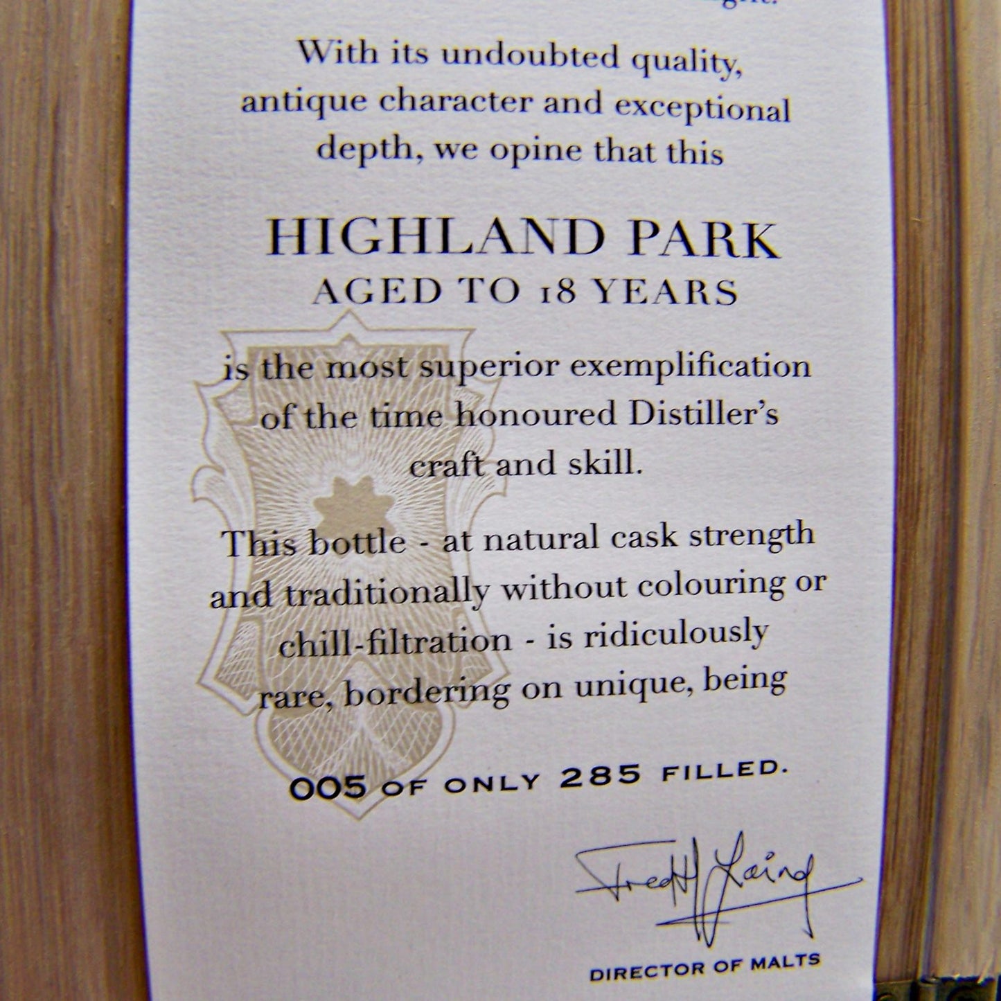 Highland Park 18 Year Old XOP