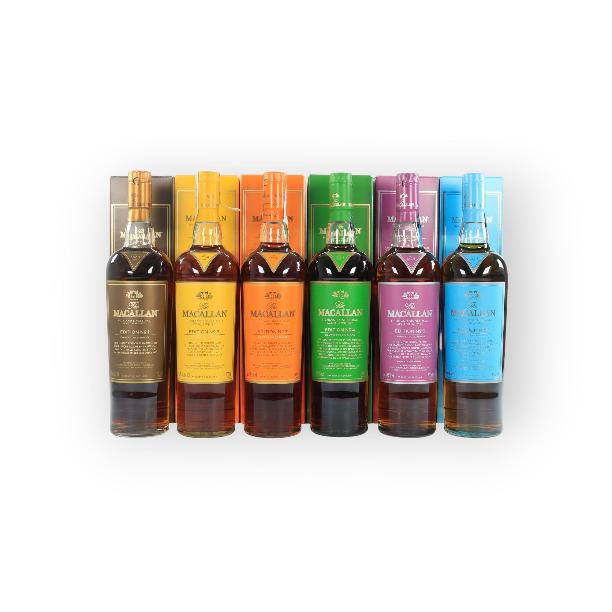 Macallan Edition Limited Edition FULL SET, No.1, No.2 , No.3, No.4