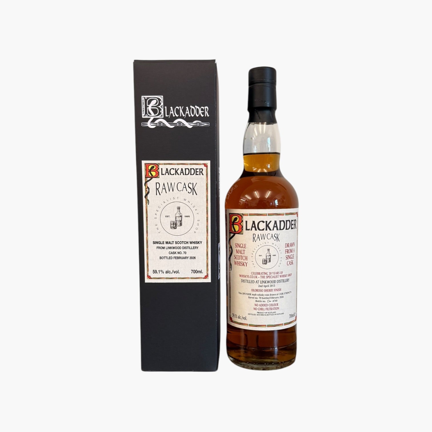 BLACKADDER RAW CASK アードモア 60% 箱・ラベルキズ】BLACKADDER RAW CASK ENGLISH SINGLE MALT WHISKY