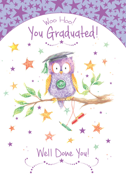 Woo Hoo you Graduated cute Owls