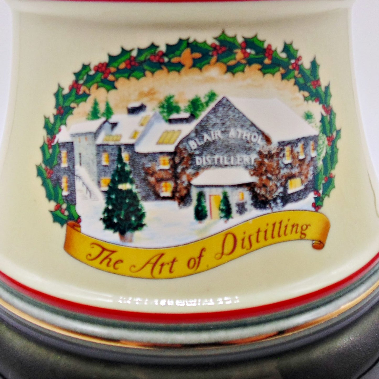 Bell's Christmas 1990 Porcelain Decanter