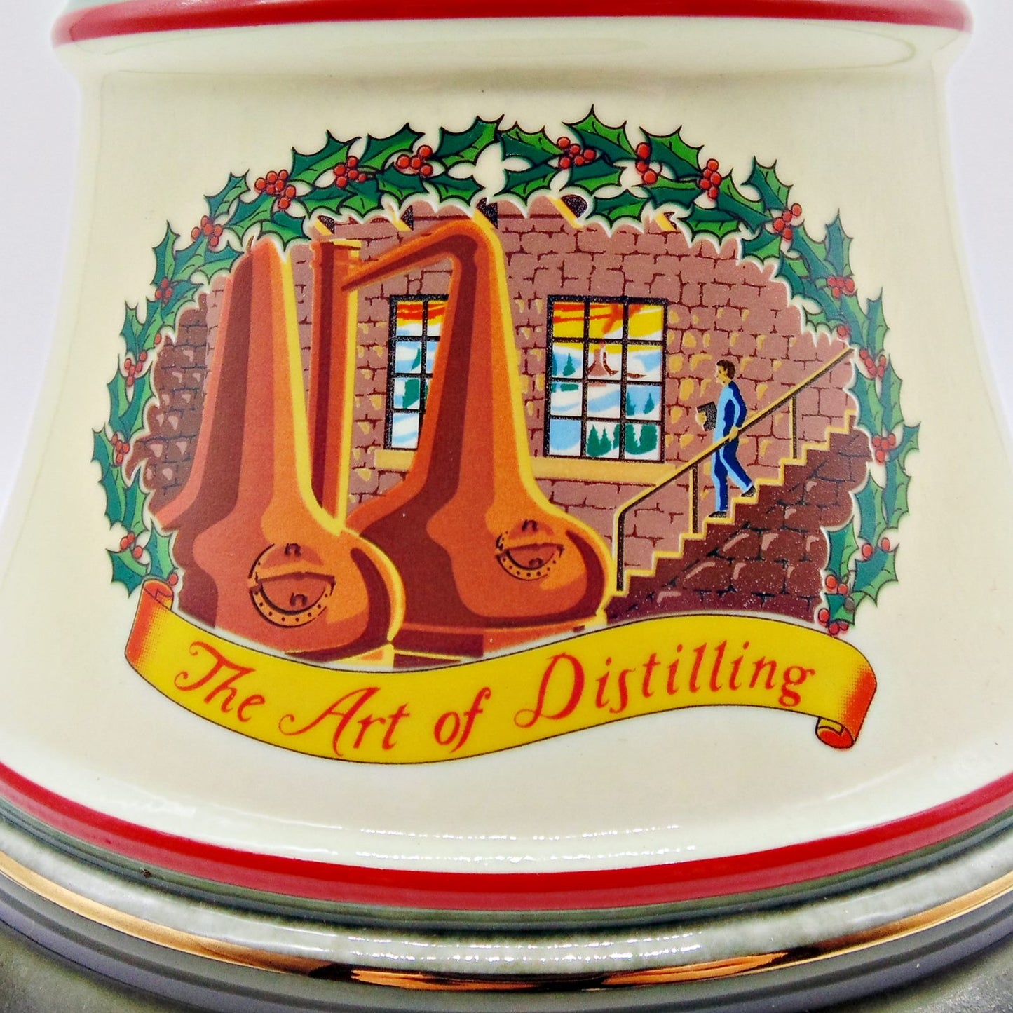 Bell's Christmas 1991  Porcelain Decanter