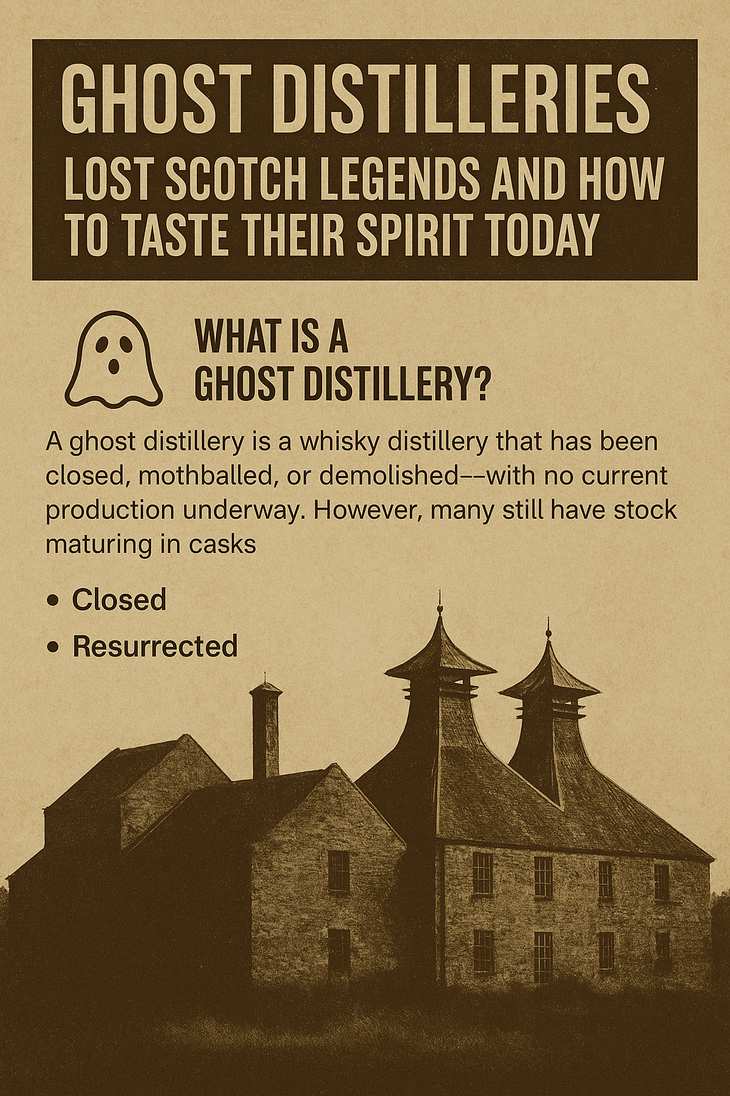 Ghost Distilleries: Lost Scotch Legends and How to Taste Their Spirit Today