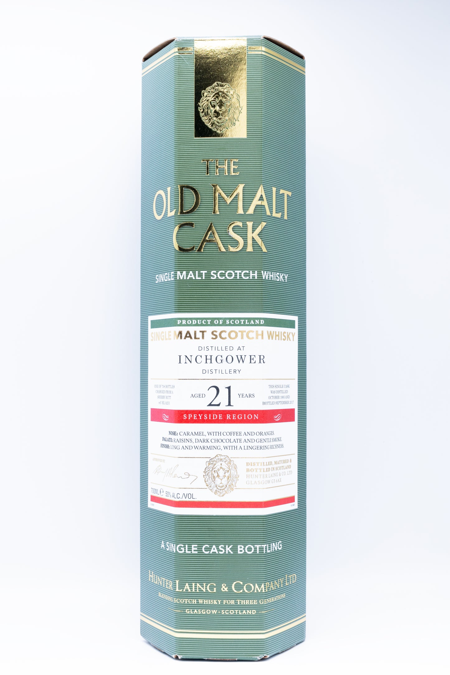 Inchgower 21 Year Old - Old Malt Cask