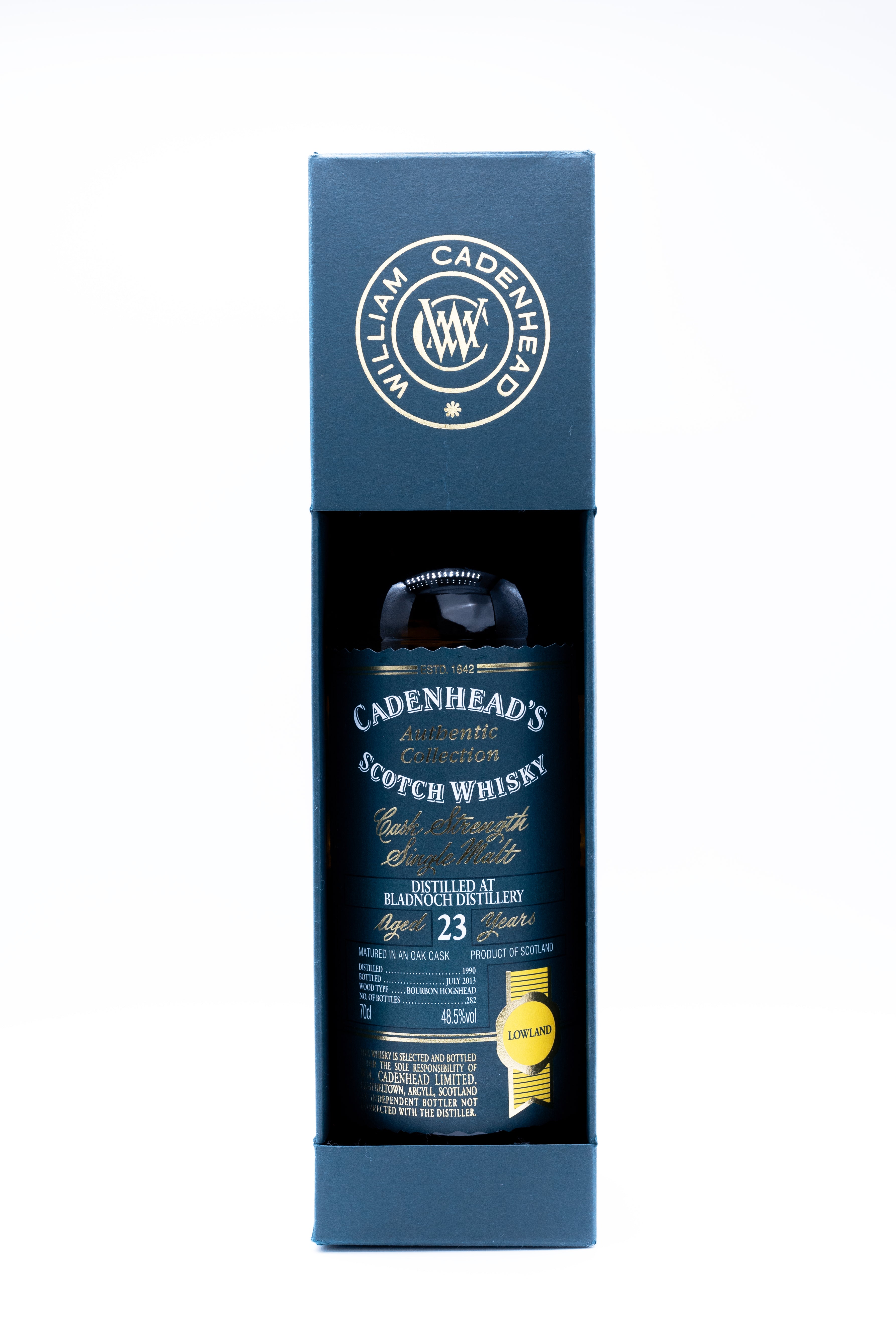 Bladnoch 23 year old 1990 Cadenhead’s Authentic Collection