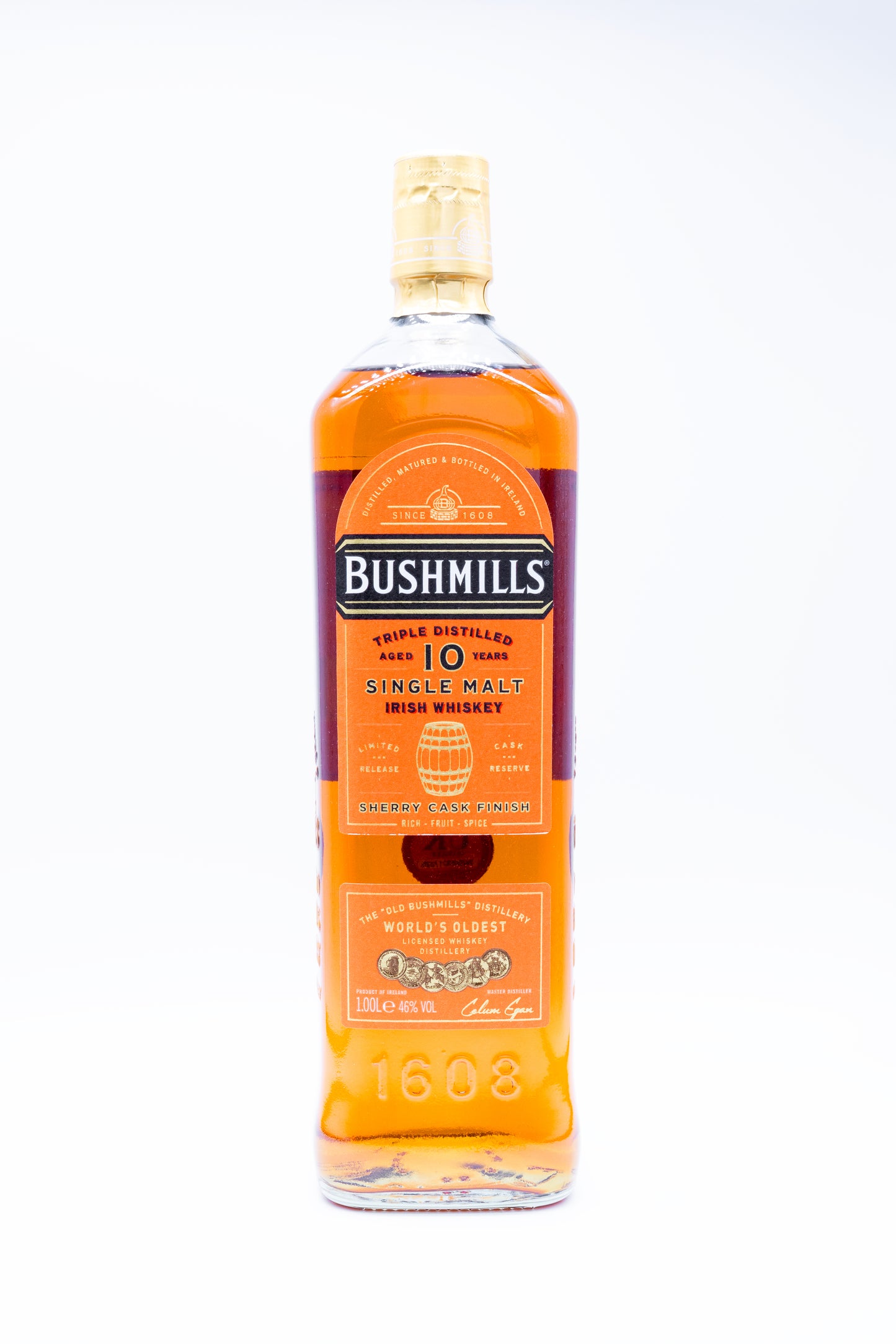 Bushmills - Triple Distilled, Aged 10 years Single Malt