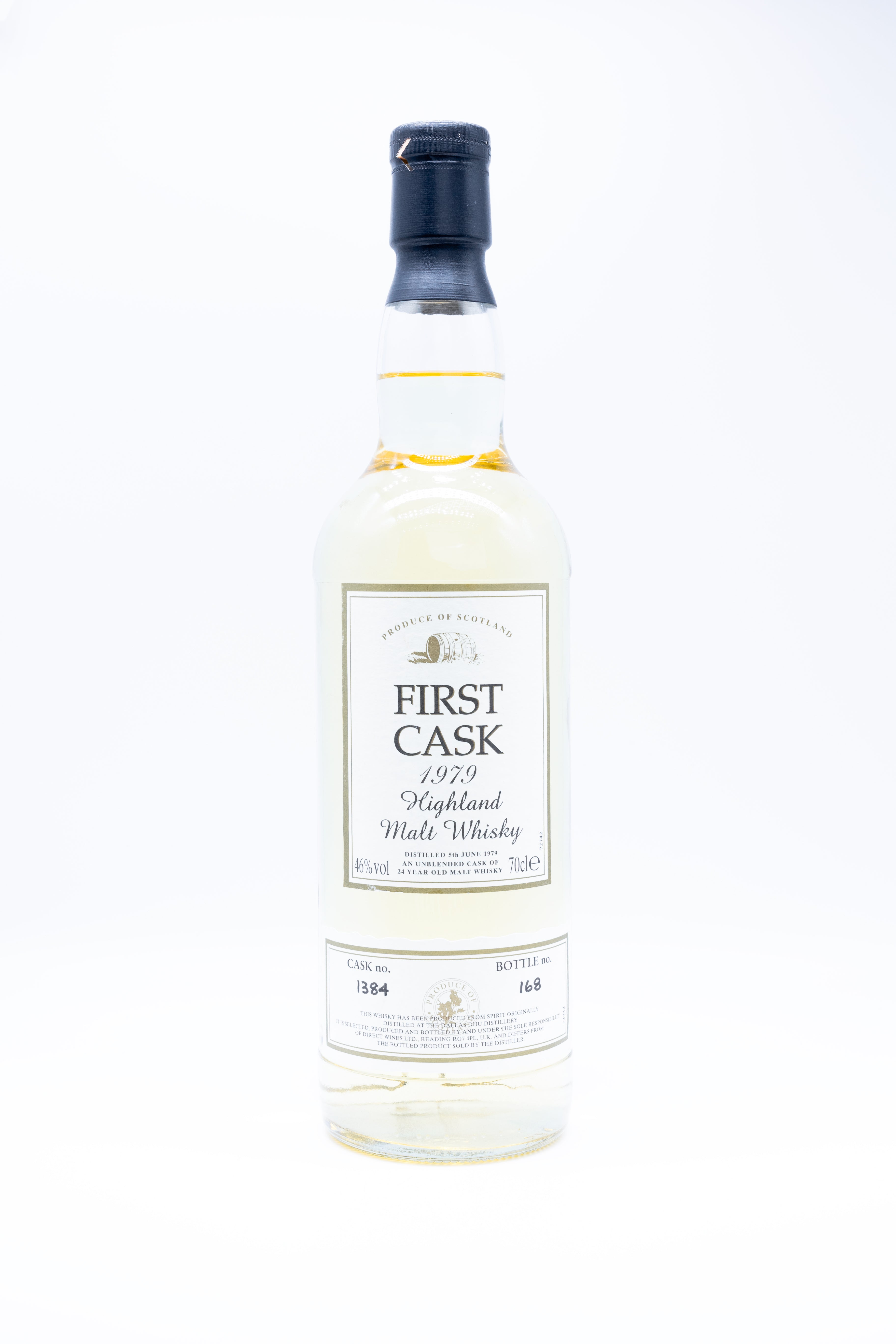 Dallas Dhu First Cask 1979 - 24 Year Old- Bottle NO. 168