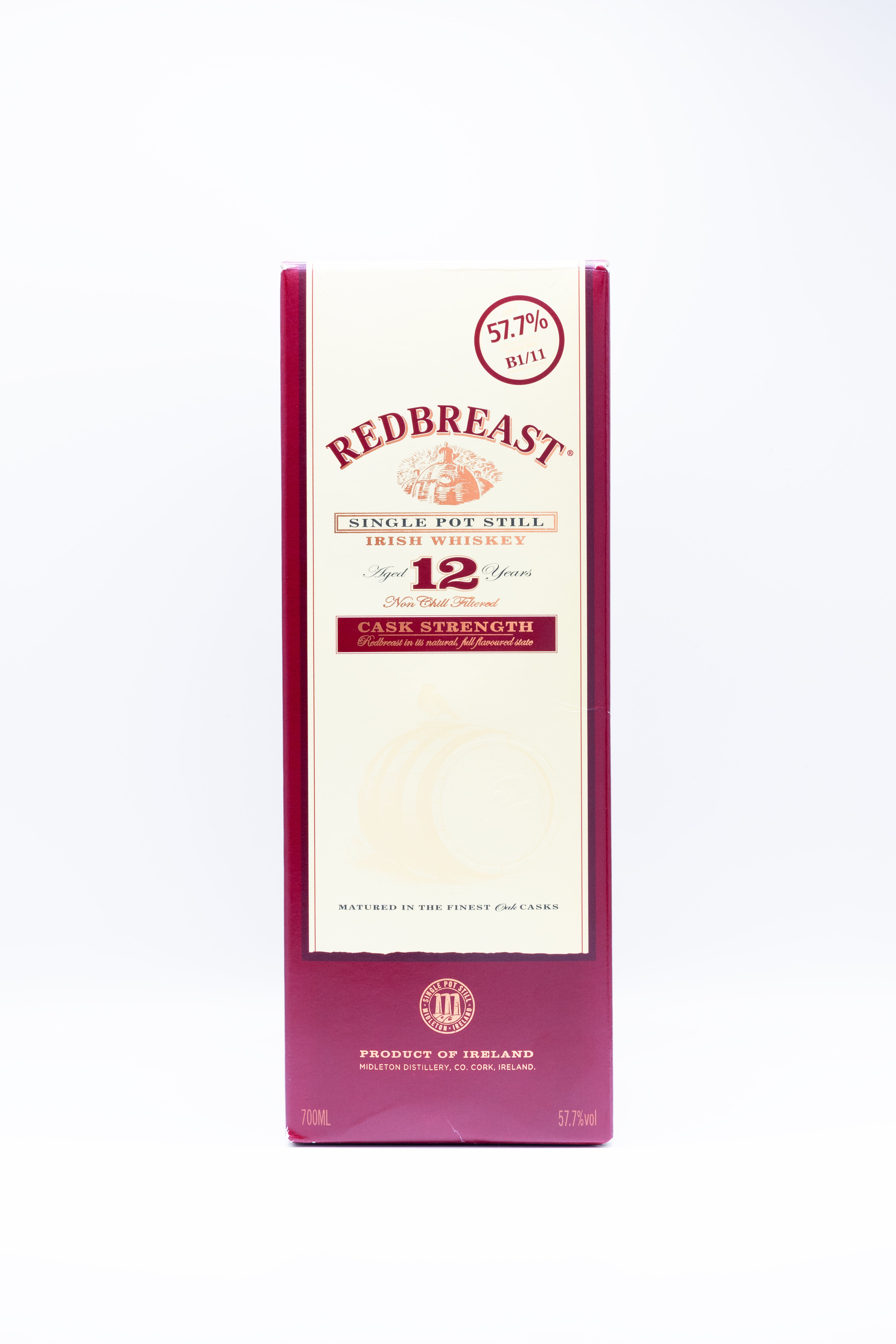 Redbreast Cask Strength B1/11 57.7% 12 Year Old