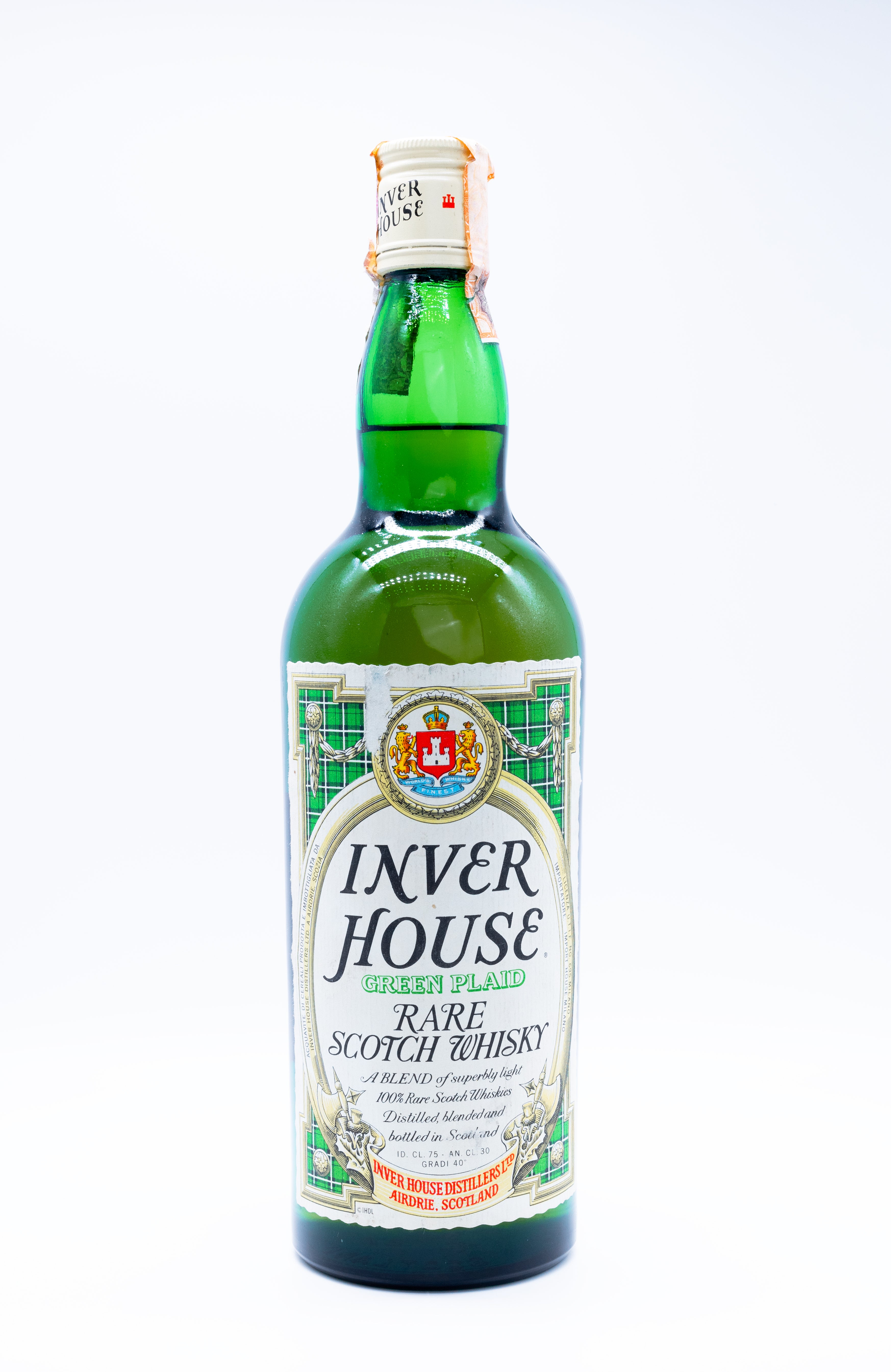 Inver House Green Plaid Rare