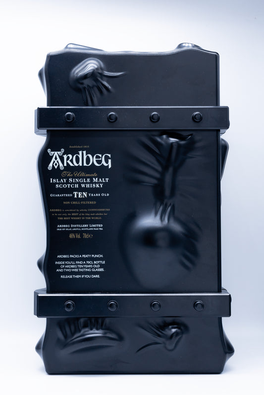 Ardbeg 10 Year Old and 2 “Shortie” Glasses