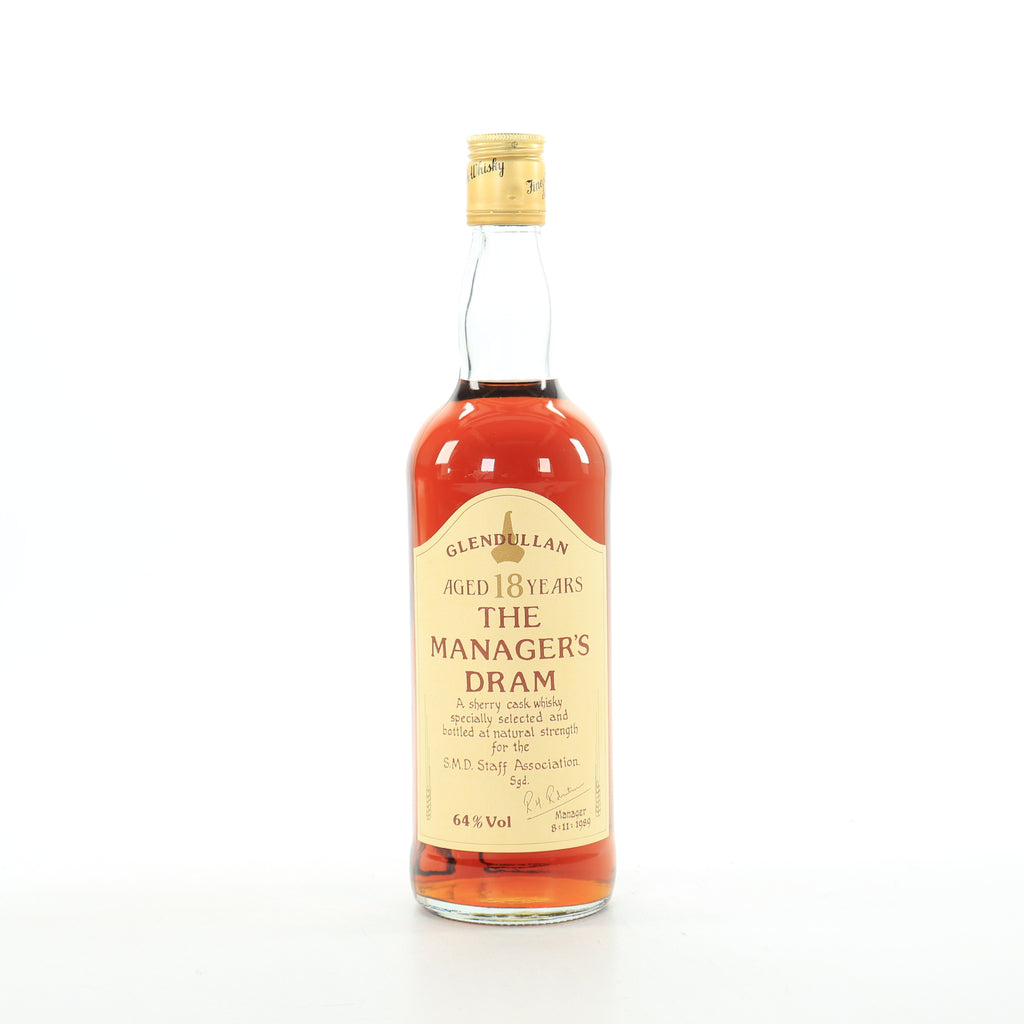 Glendullan 18 Year Old Manager's Dram 1989 | Sherry Cask | 64% | 75cl | S.M.D. Staff Association