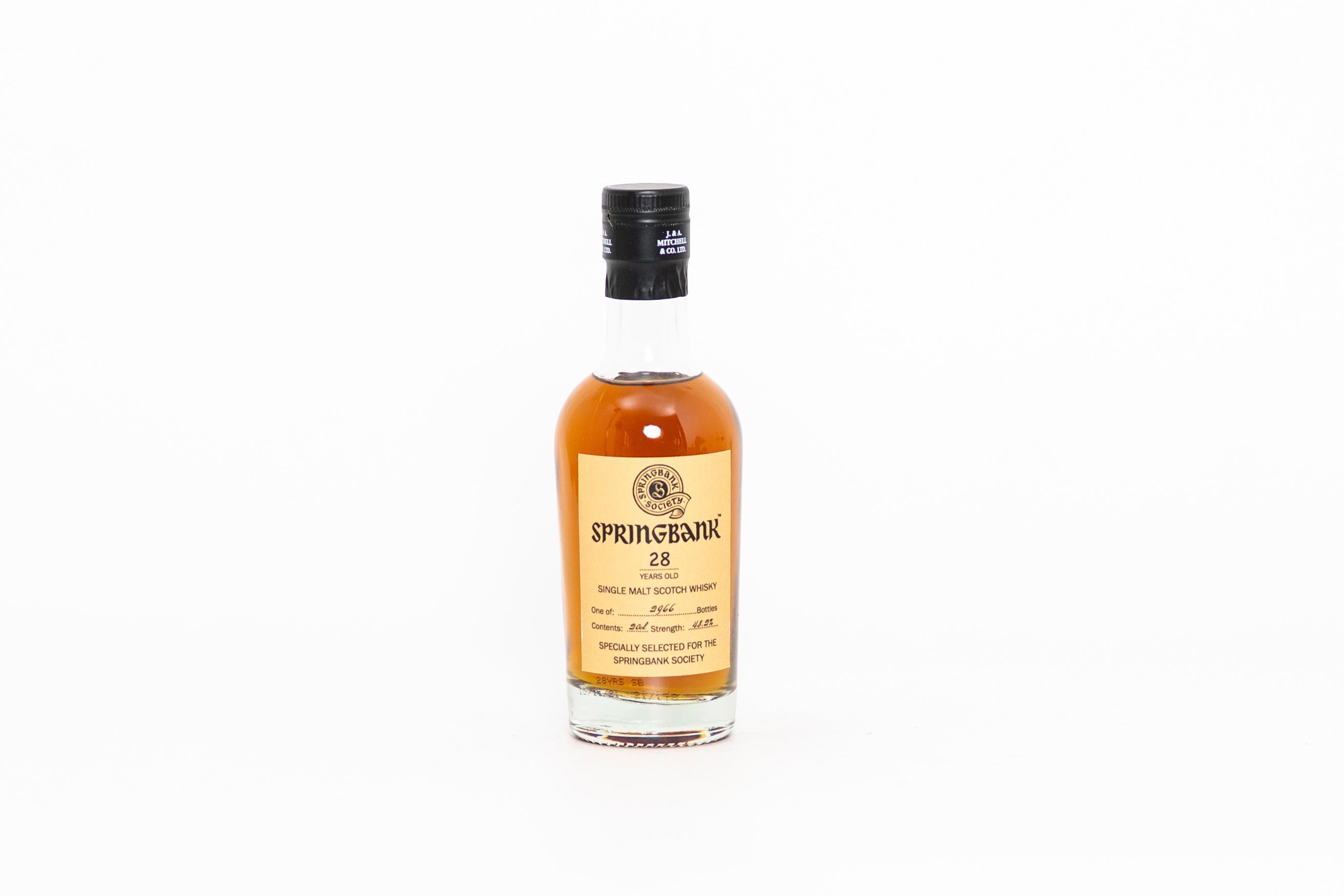 Springbank Society 28 Year Old Single Malt Scotch Whisky, 20cl, 48.2% ABV