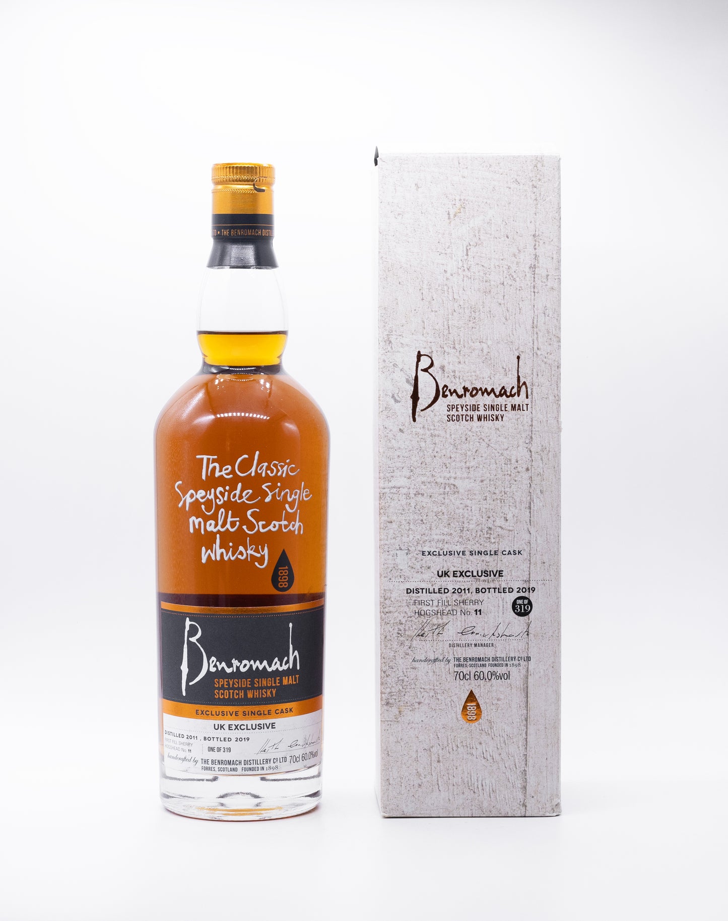 Benromach Single Cask 2011 First Fill Sherry Hogshead