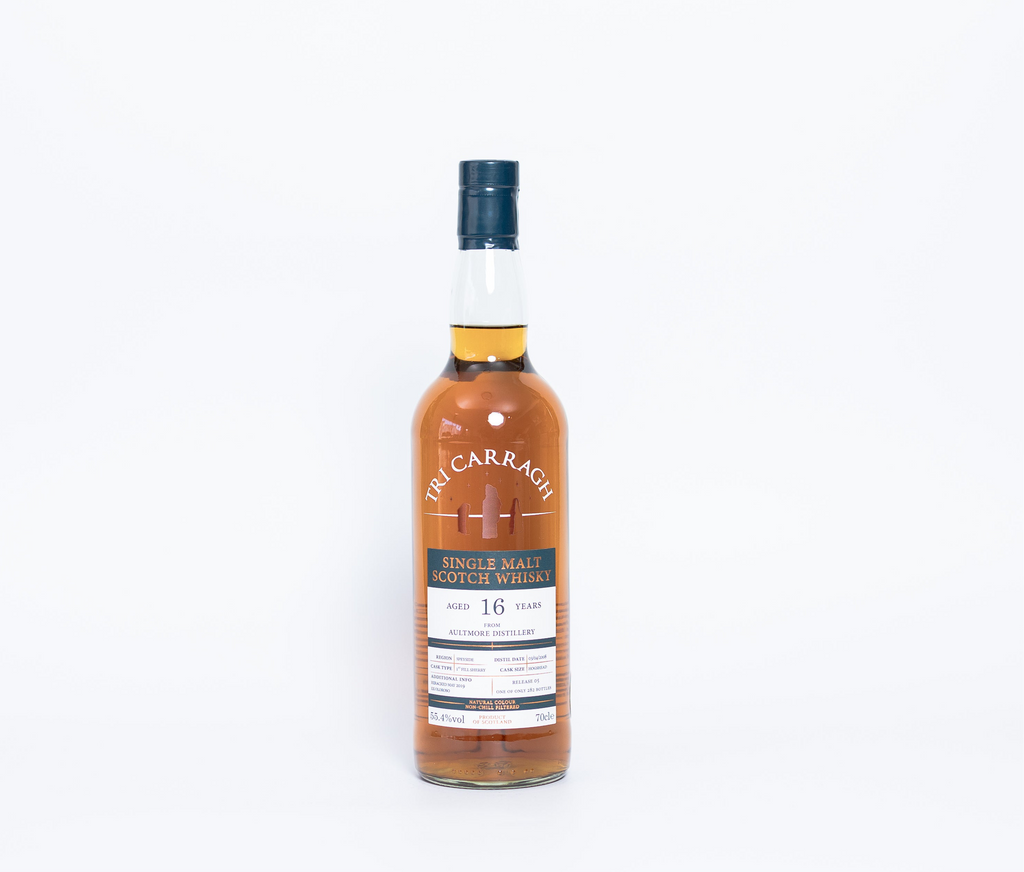 Tri-Carragh Aultmore 16 Year Old 1st fill Sherry