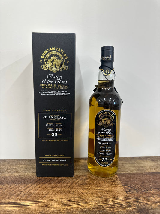 GlenCraig 33 Year Old Duncan Taylors