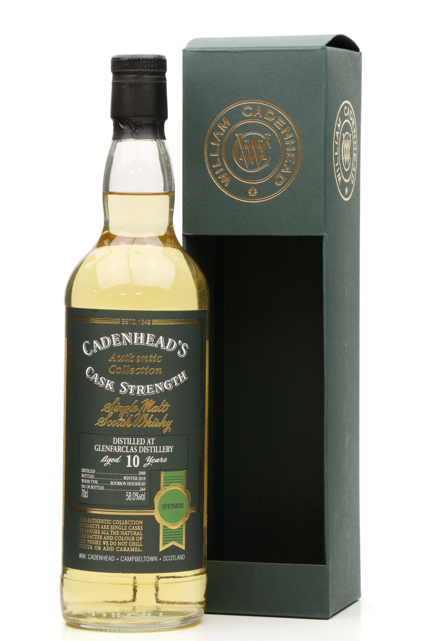 Glenfarclas 10 Year Old Cadenhead Authentic Collection