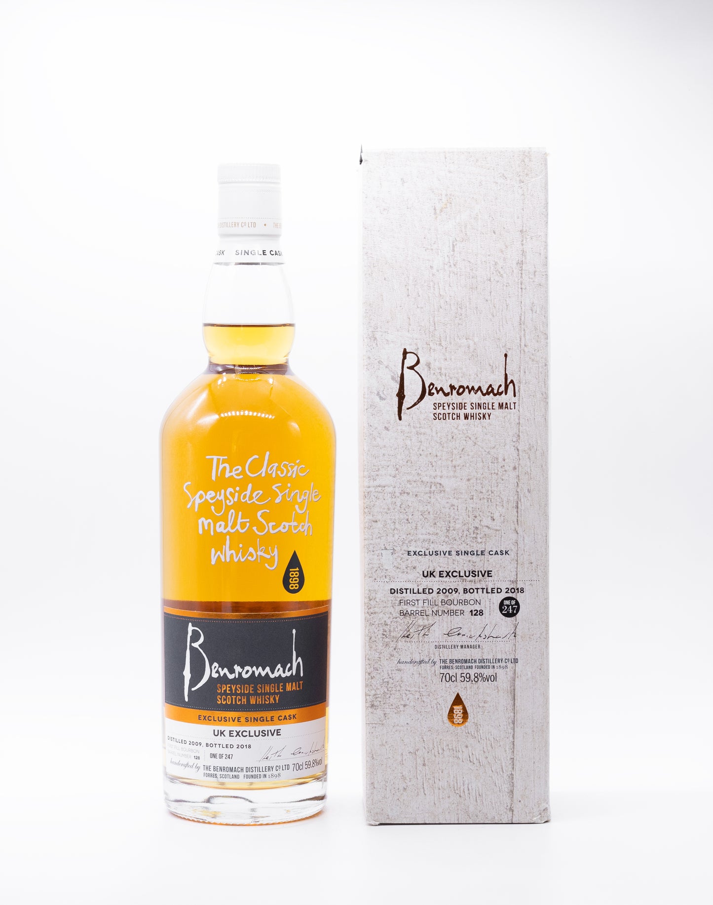 Benromach Single Cask 2009 9 Year Old First Fill Bourbon