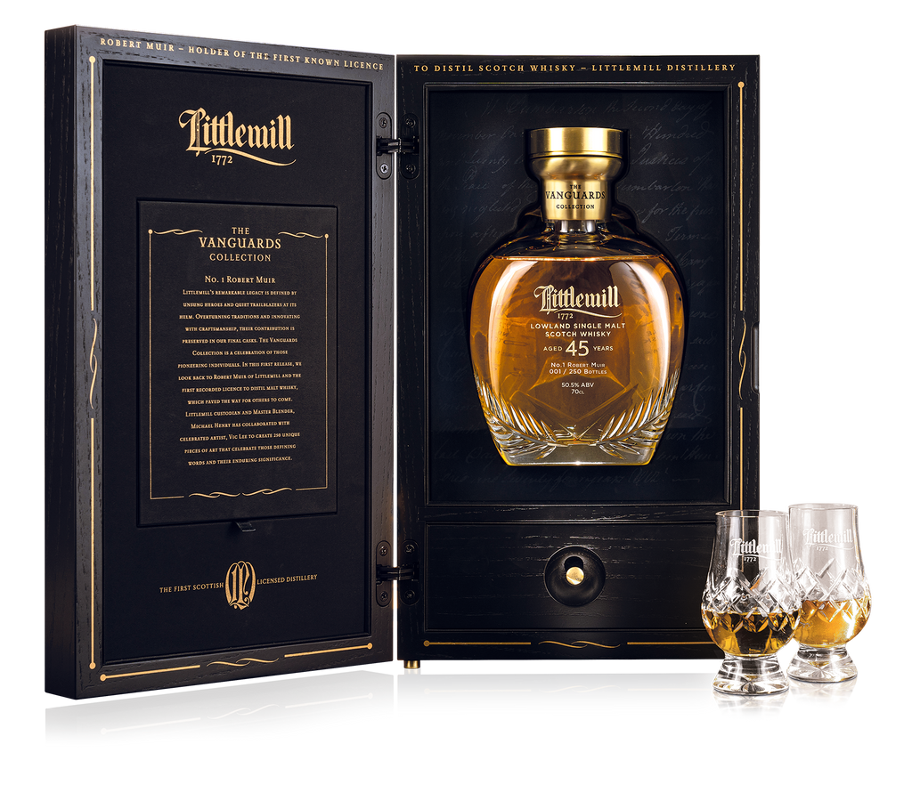 Littlemill, The Vanguards, No.1 Robert Muir, 45-Year-Old (50.5%)(70cl +5cl)