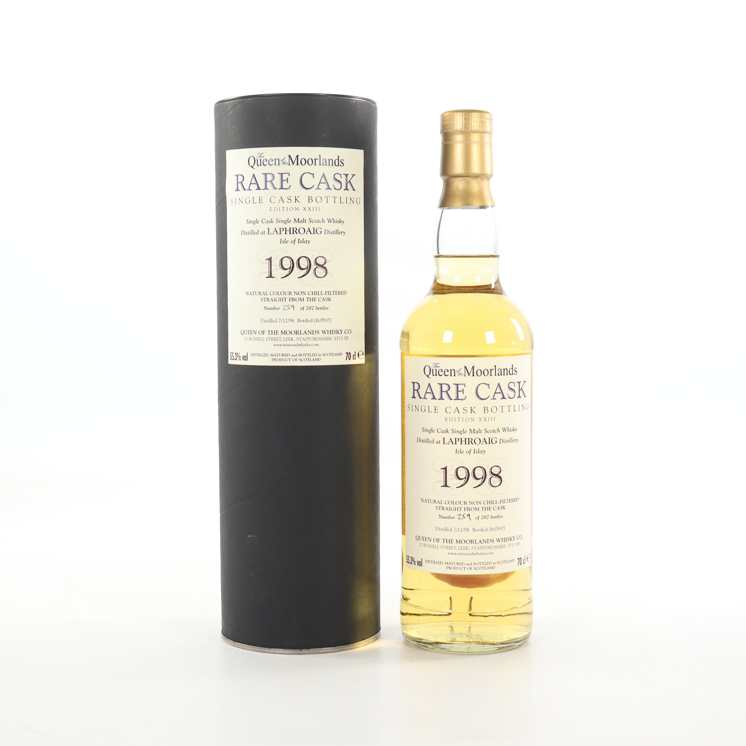 Laphroaig 1998 Queen of the Moorlands Rare Cask Edition XXIII | 55.3% | 70cl | 287 Bottles | Islay