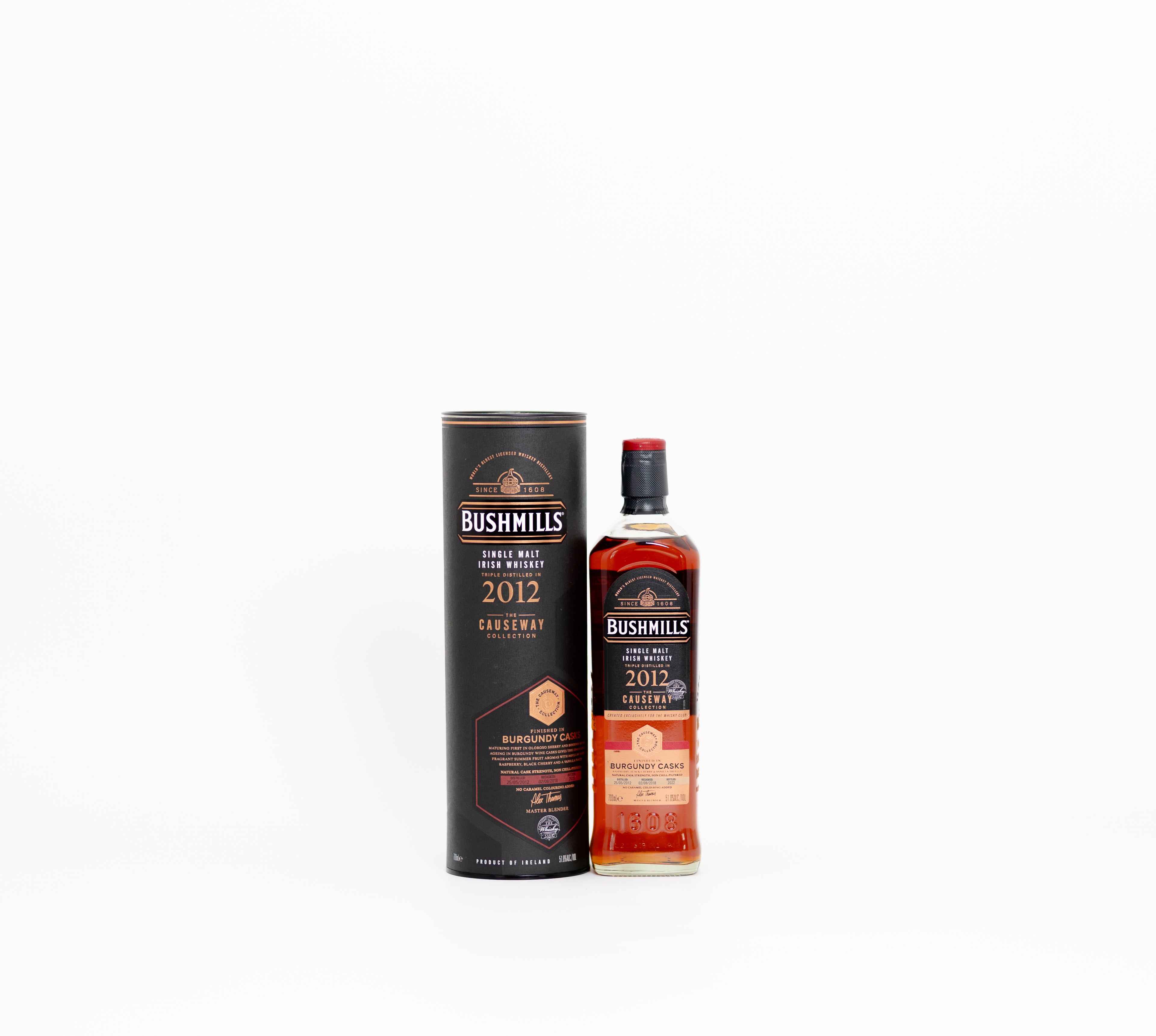 Bushmills - 2012 Burgundy Cask Finish - Causeway Collection - The Whisky Club Exclusive