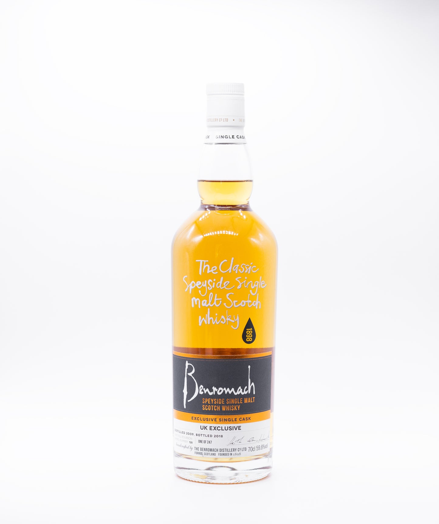 Benromach Single Cask 2009 9 Year Old First Fill Bourbon