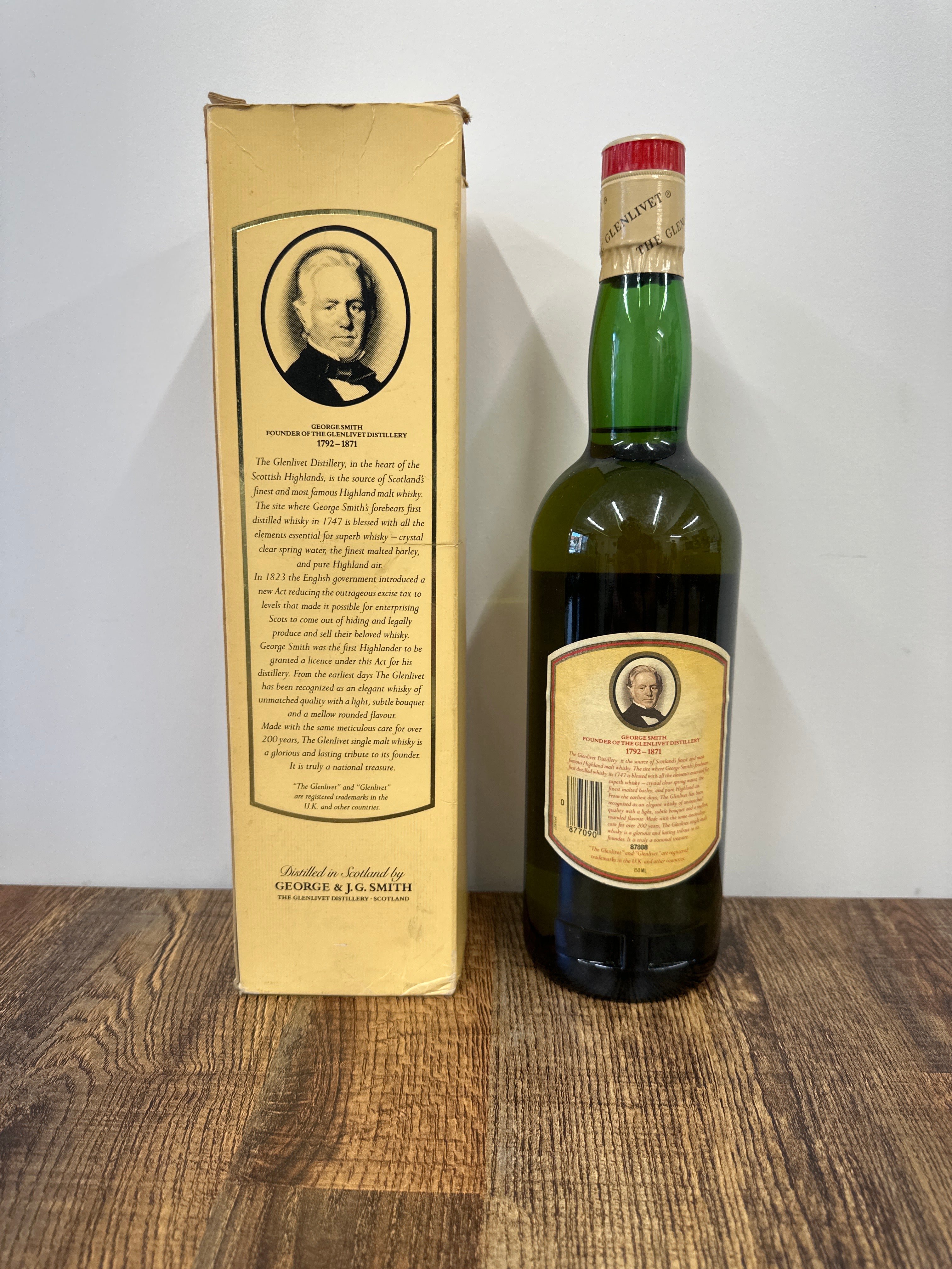 THE GLENLIVET 12 YEAR OLD GEORGE & J.G.SMITH'S 'UNHURRIED SINCE 1824' BOTTLING 1990S (70CL, 40%)