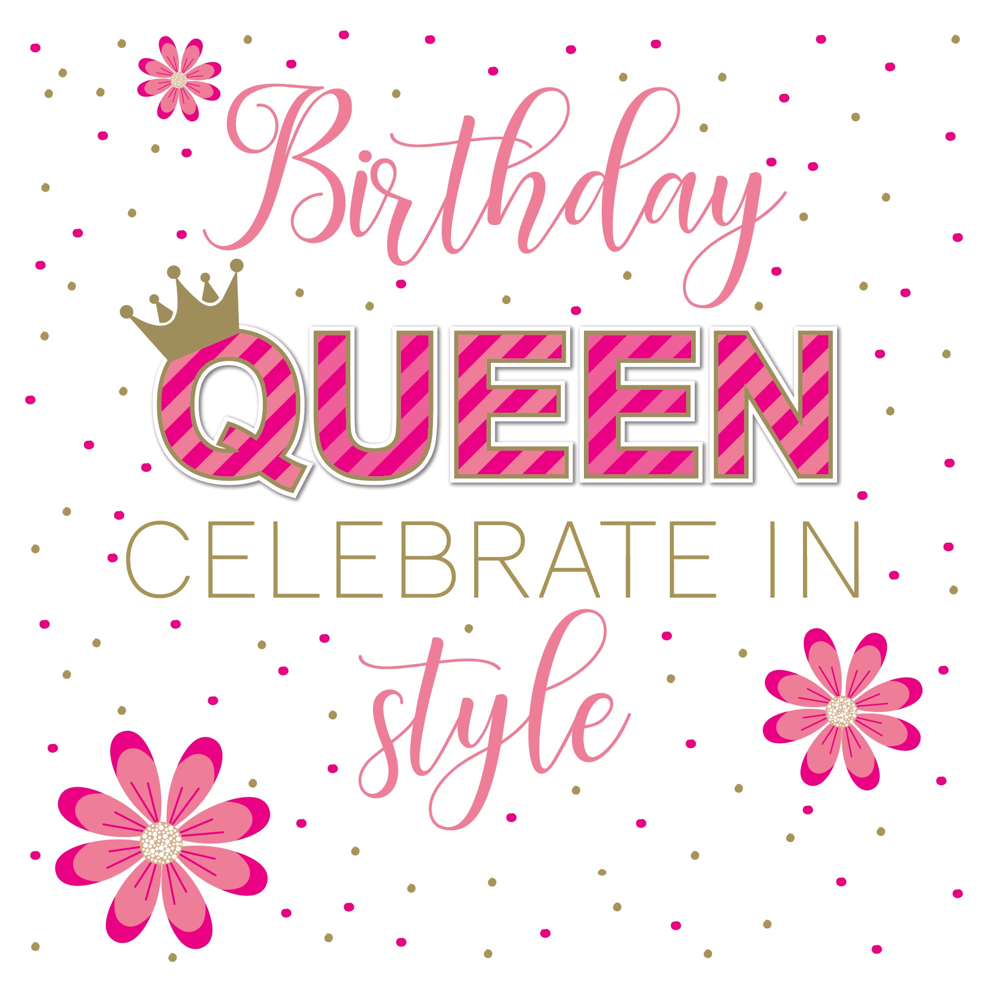 Queen style Birthday Card