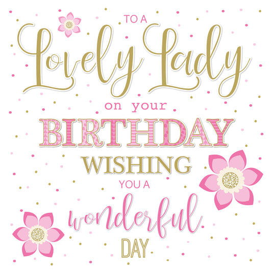 Lovely Lady Birthday Card