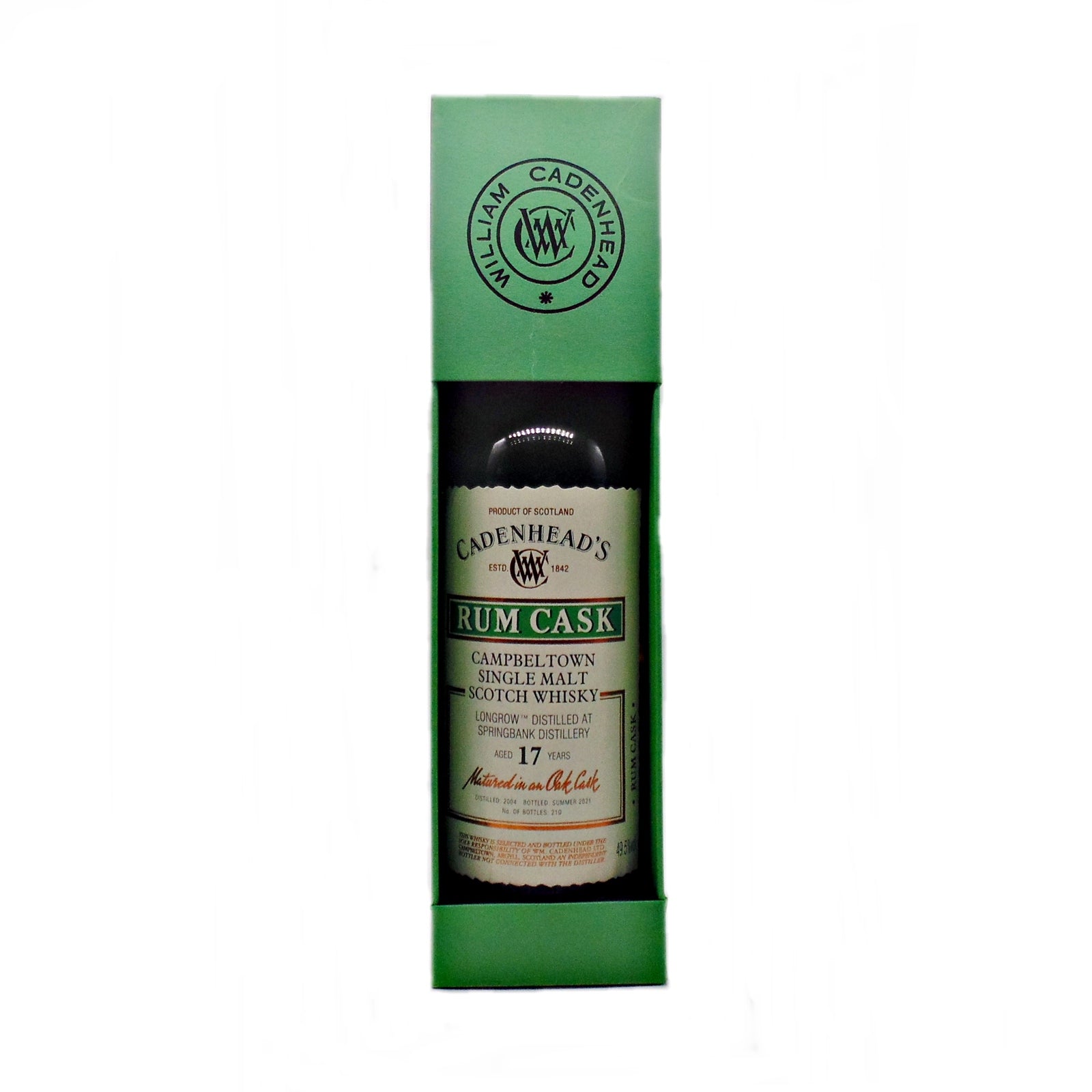 Longrow 17 year old Cadenhead Rum Cask