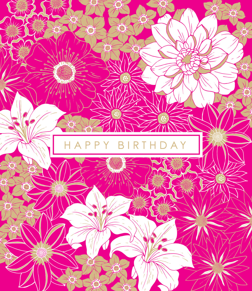 Girls Pink Birthday Card