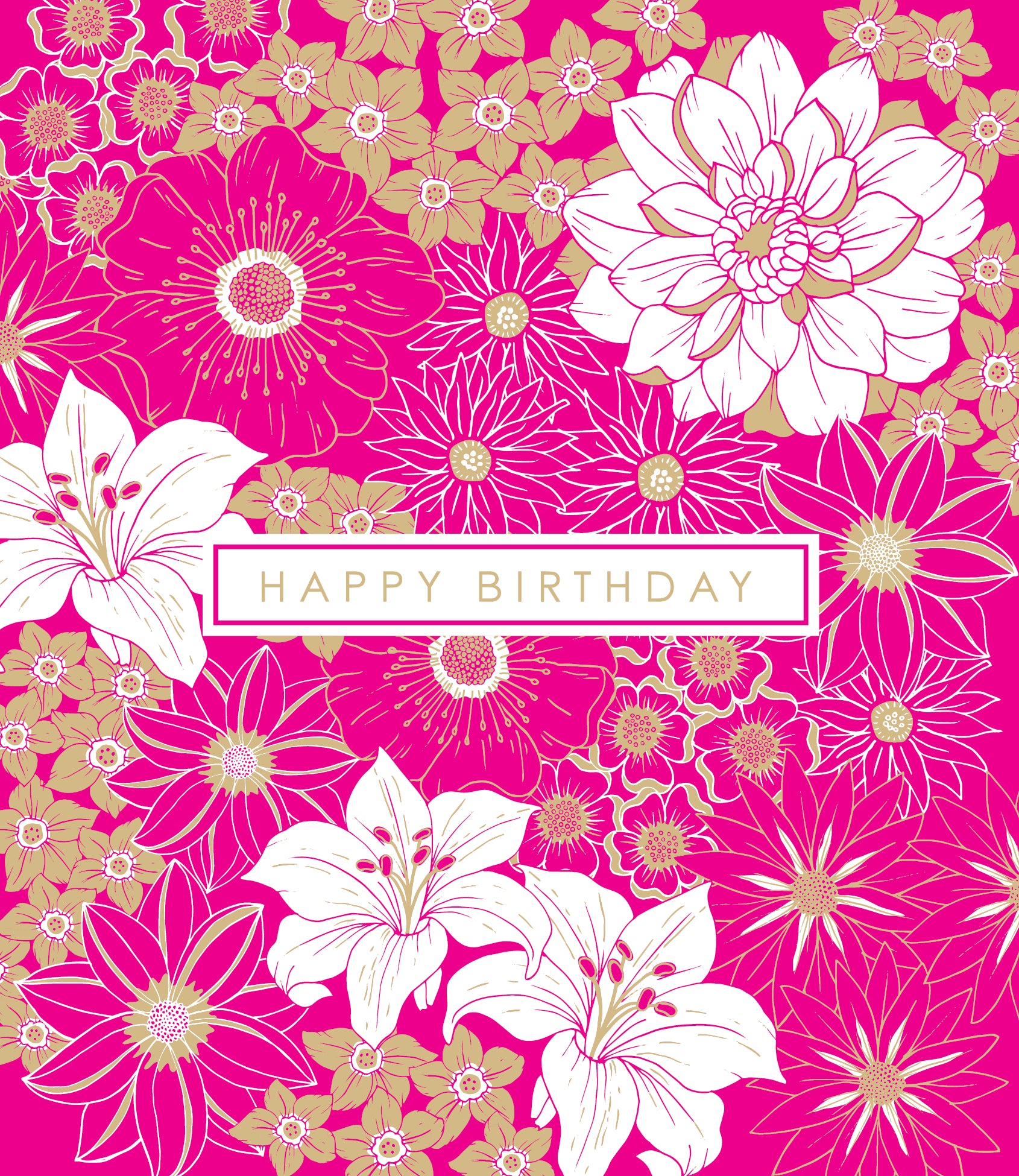 Girls Pink Birthday Card