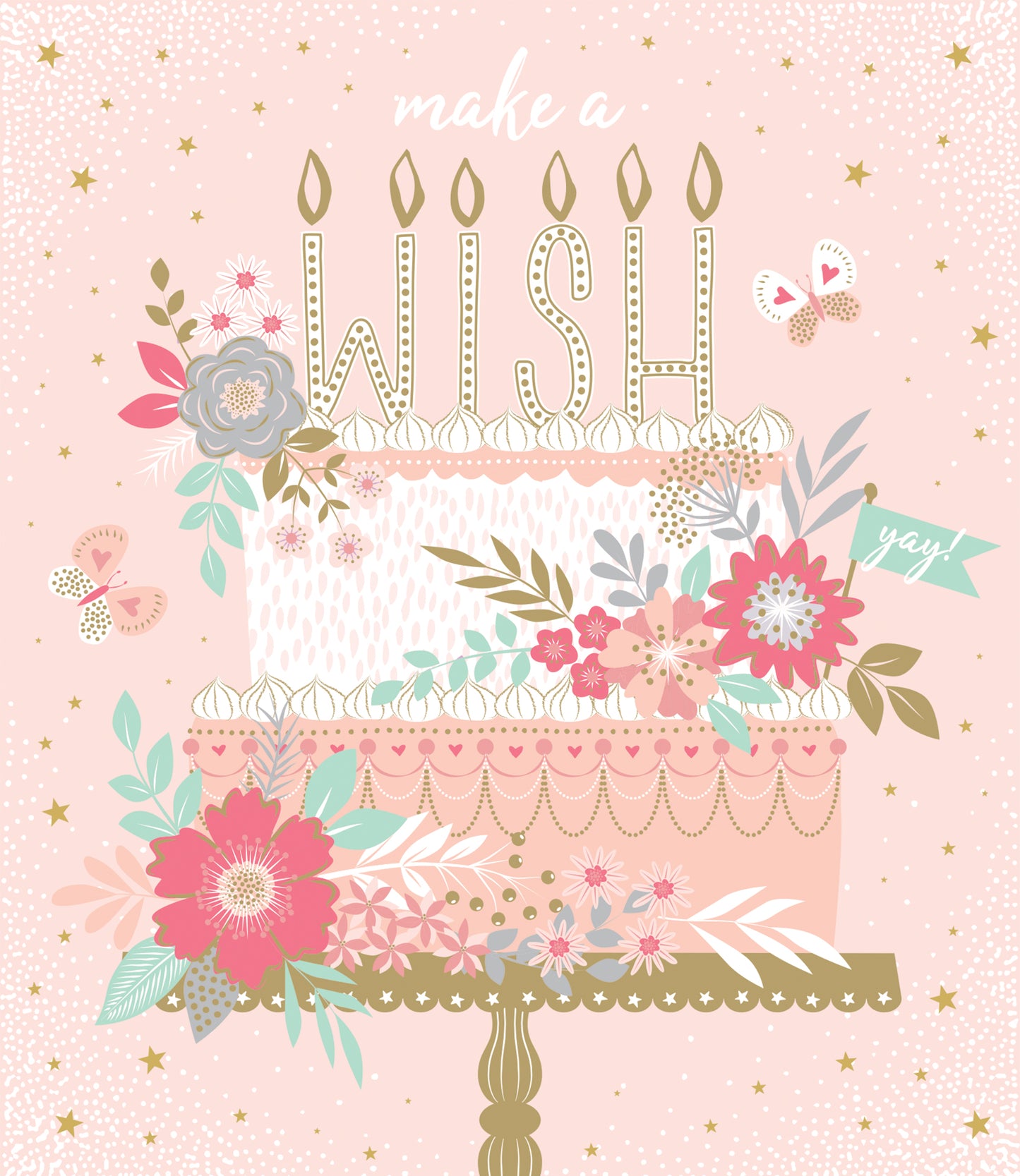 Girls Rose Birthday Card