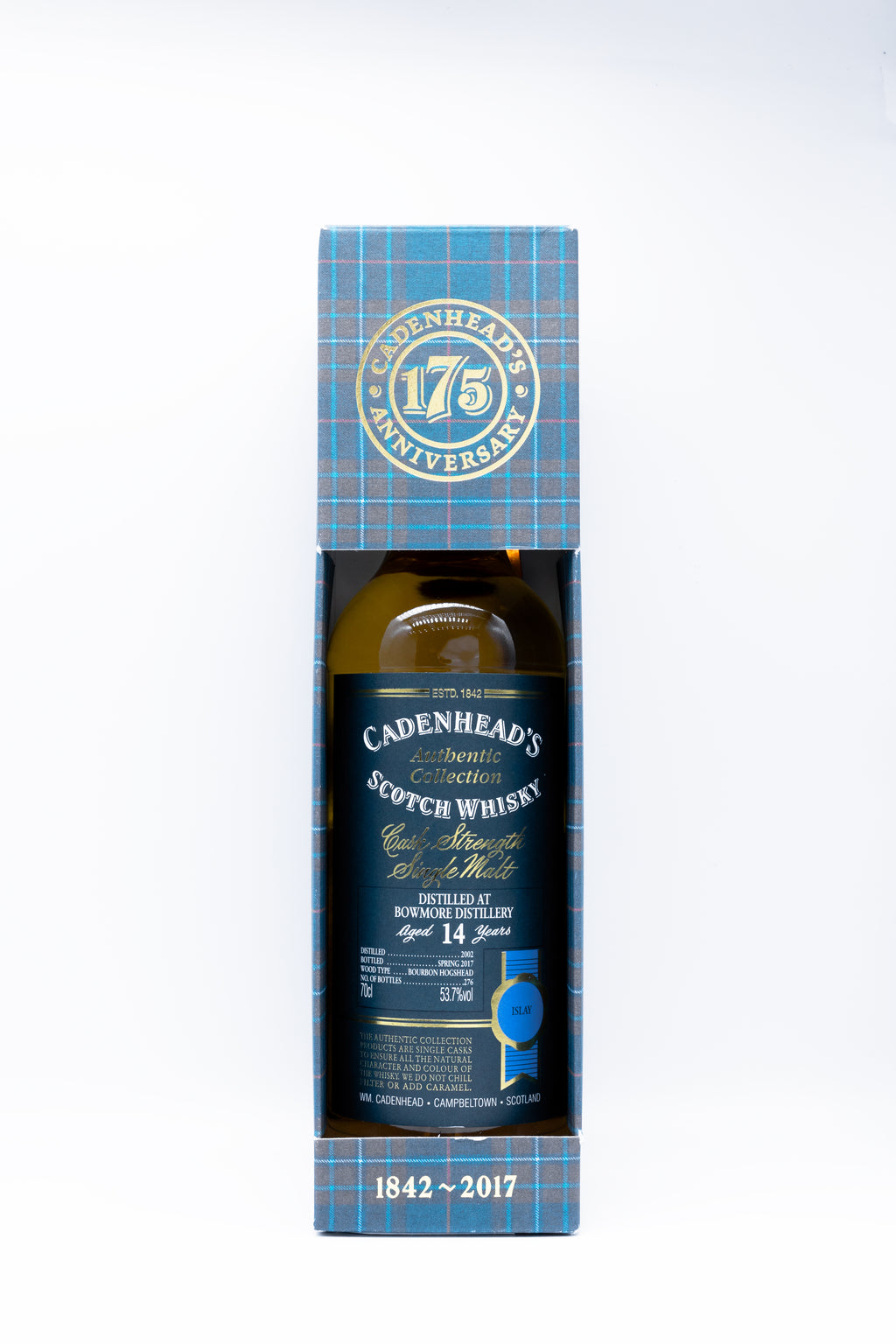 Bowmore 14 year old Cadenhead’s 175th Anniversary
