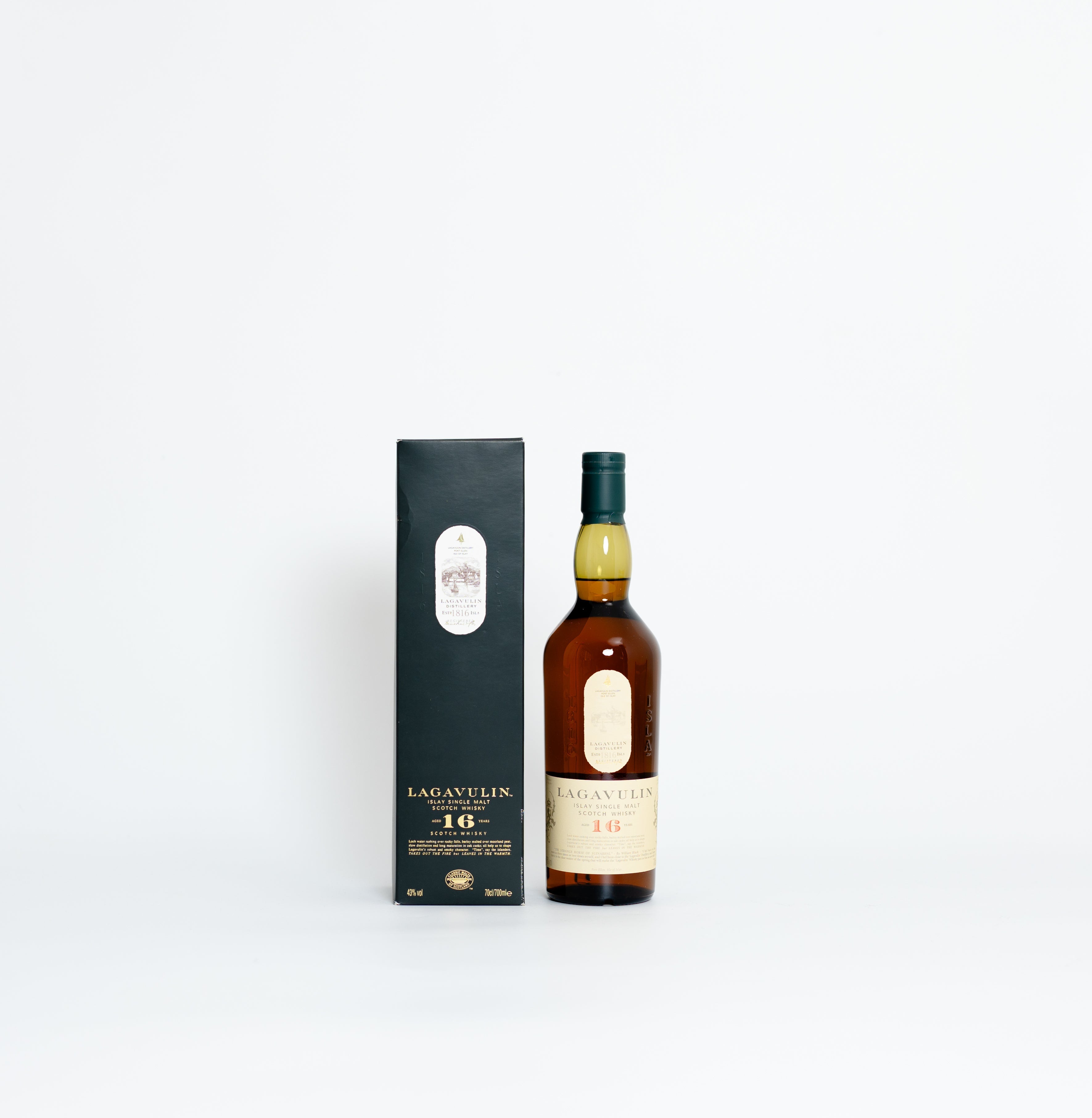 Lagavulin 16 Year Old – Islay Single Malt Scotch Whisky, 43% ABV, 70cl