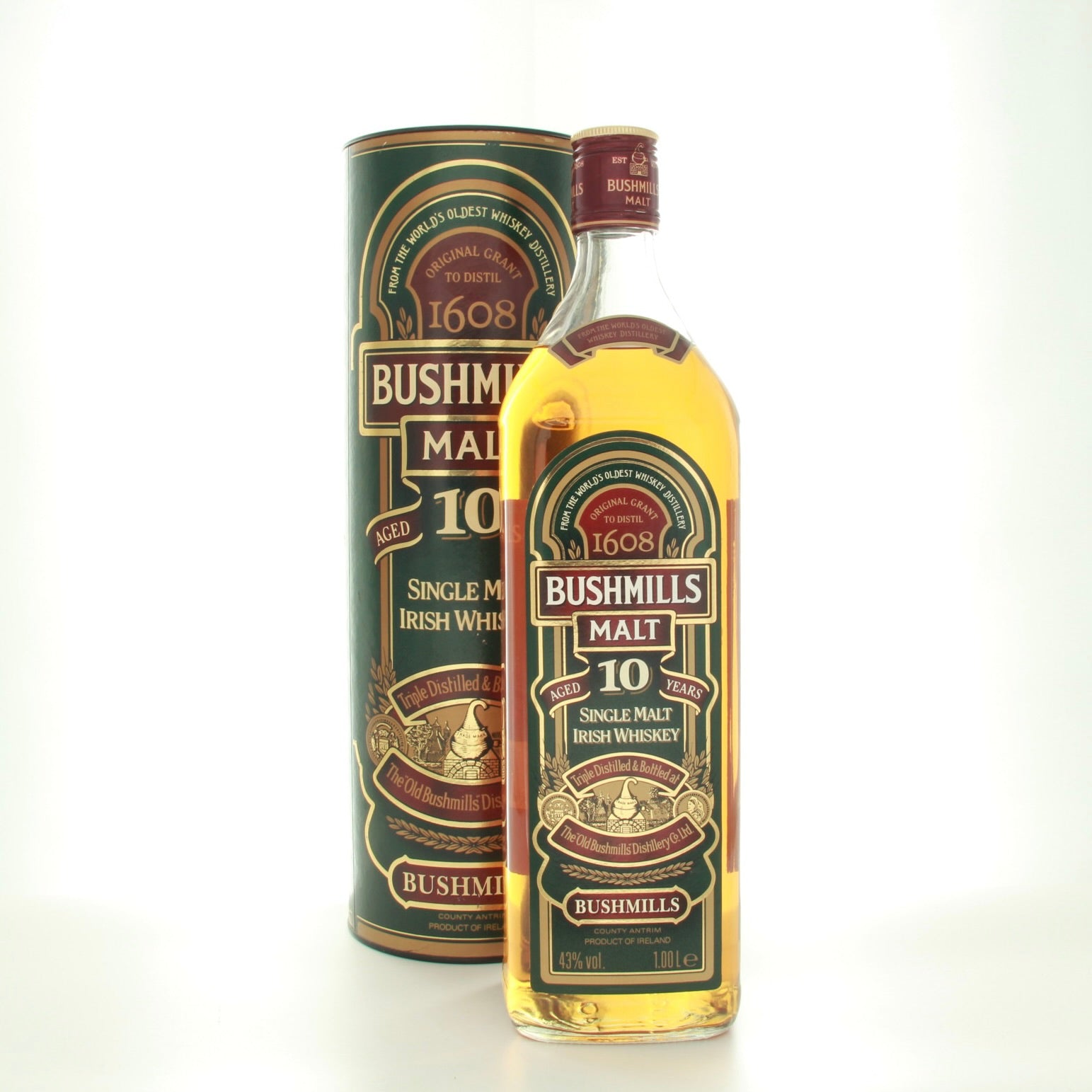 Bushmills - 10 Year Old (1980s) 1 Litre