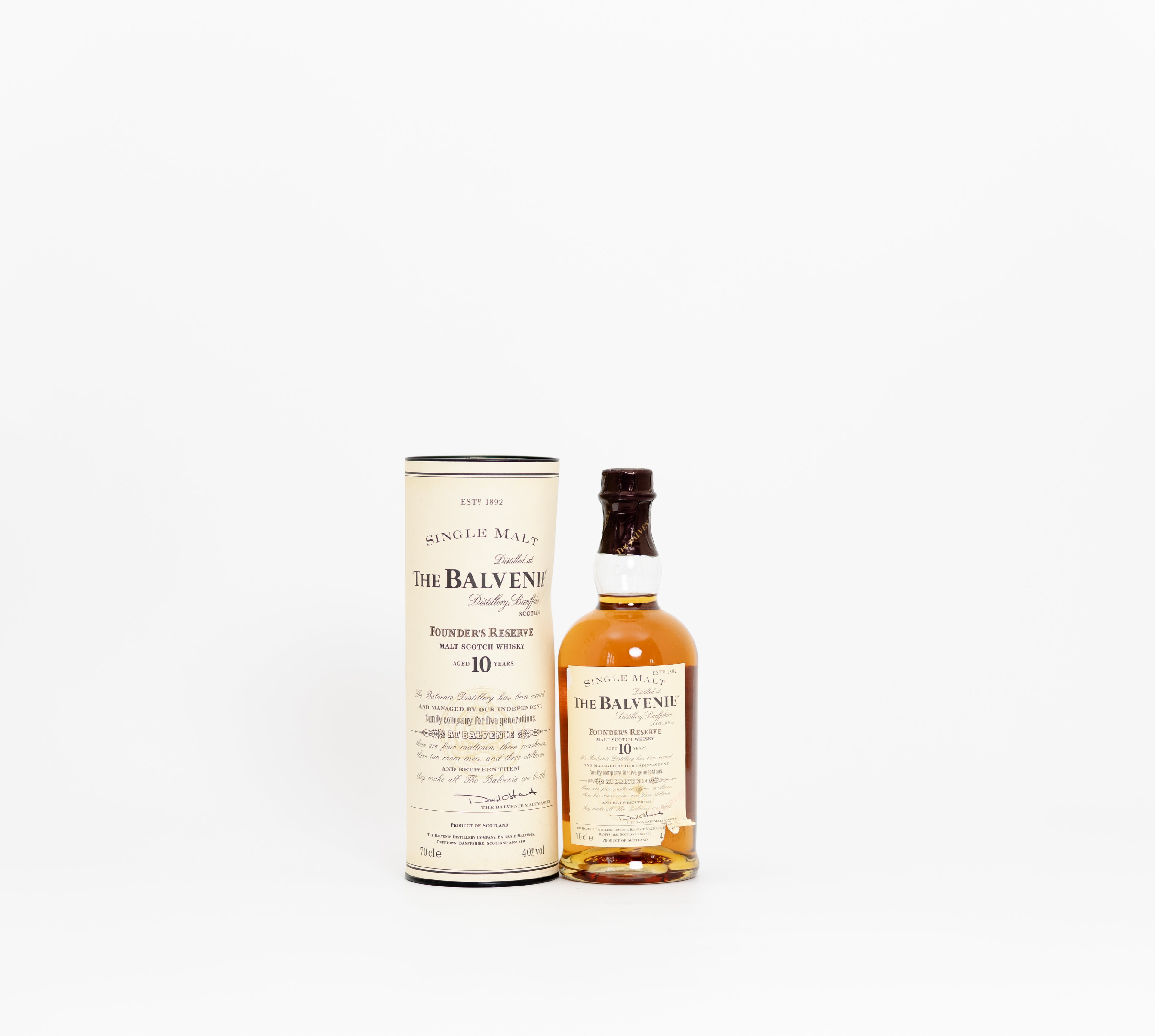 Balvenie 10 Year Old Founders Reserve Scotch Whisky, 70cl, 40% ABV