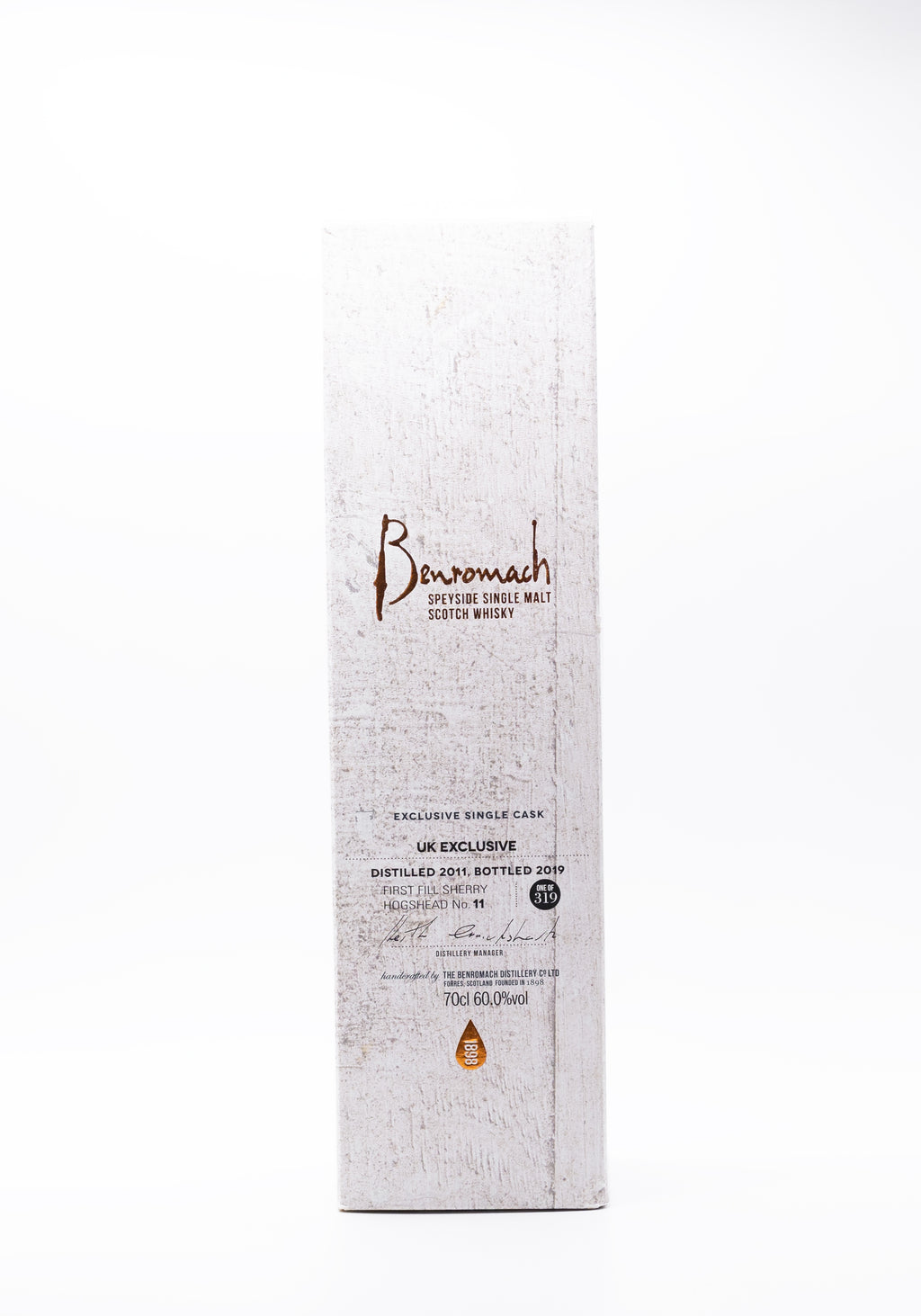 Benromach Single Cask 2011 First Fill Sherry Hogshead