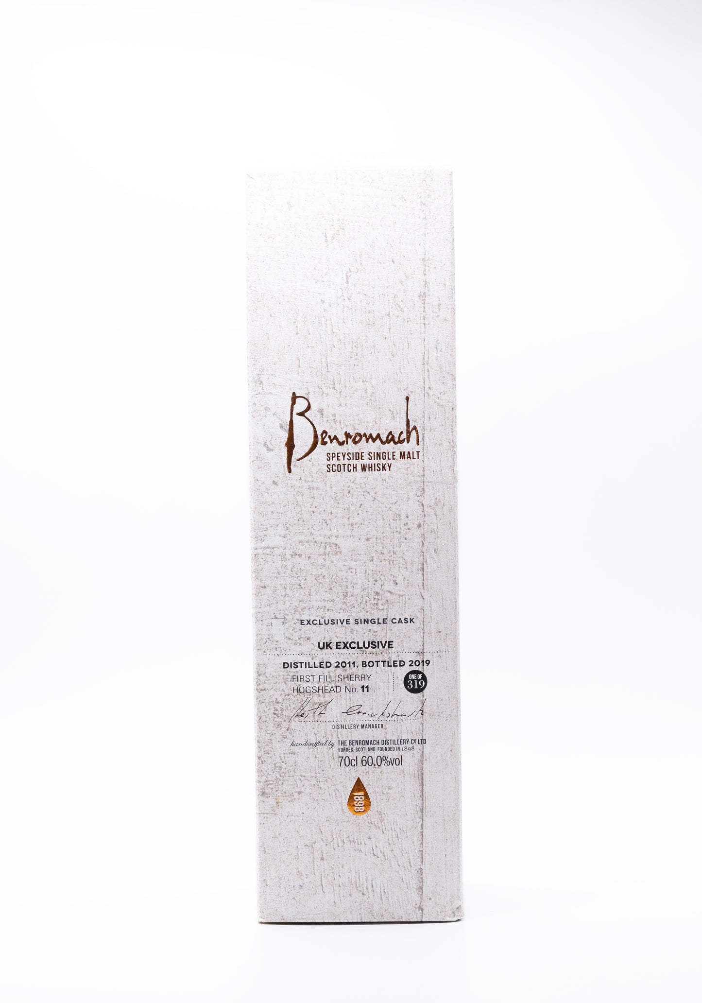 Benromach Single Cask 2011 First Fill Sherry Hogshead