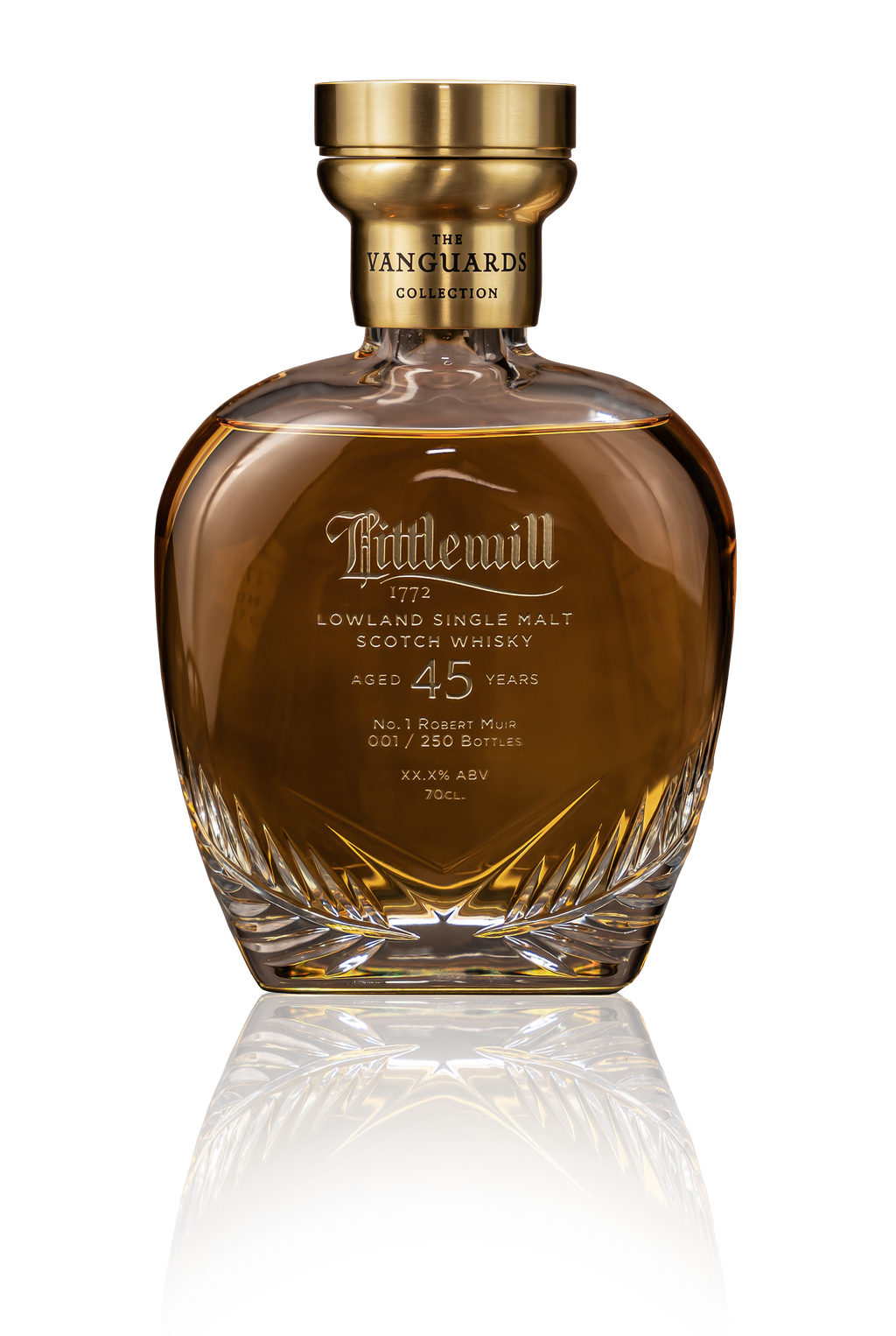 Littlemill, The Vanguards, No.1 Robert Muir, 45-Year-Old (50.5%)(70cl +5cl)