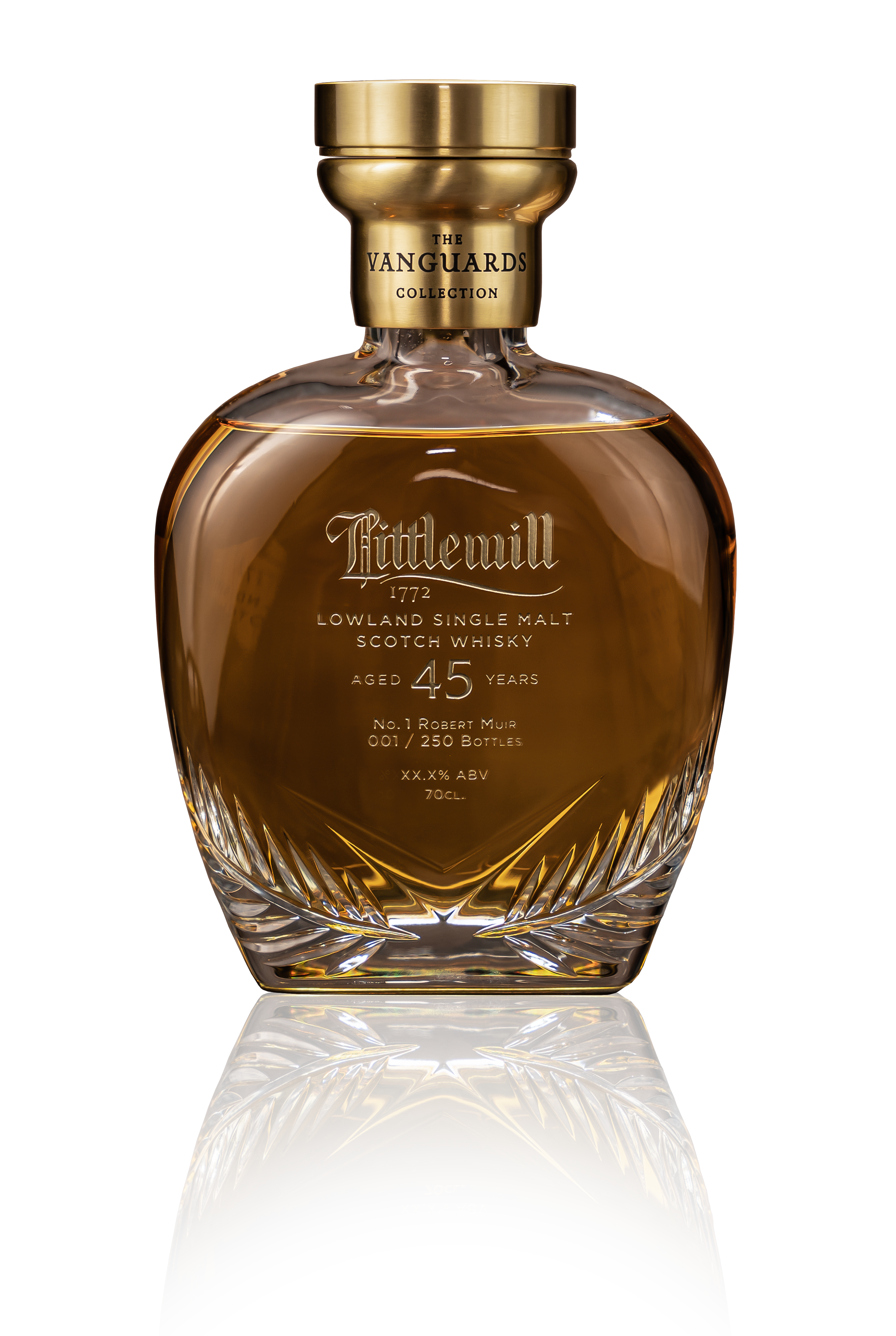 Littlemill, The Vanguards, No.1 Robert Muir, 45-Year-Old (50.5%)(70cl +5cl)
