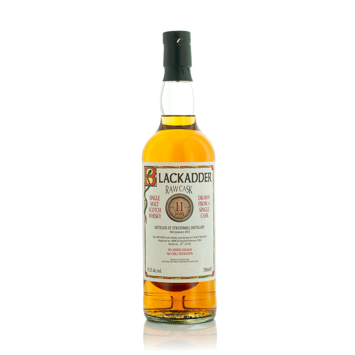 ‘Blackadder’ Raw Cask Strathmill 2013 11 Year Old Cask NO.800635 61.2% 70cl