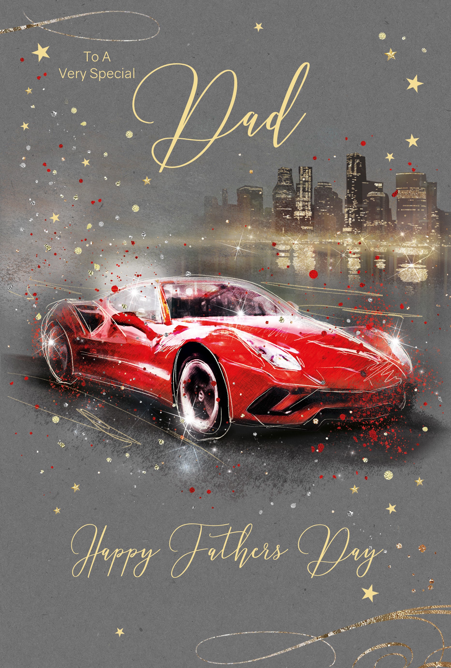 Red Car Father's Day Card