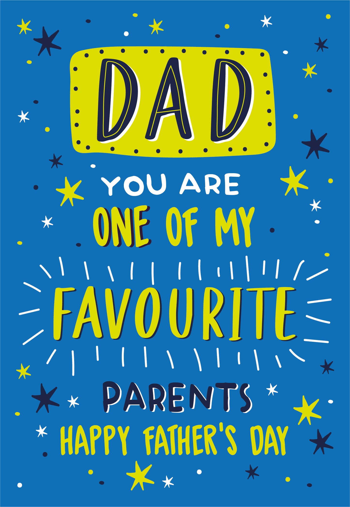 Blue Father's Day Card