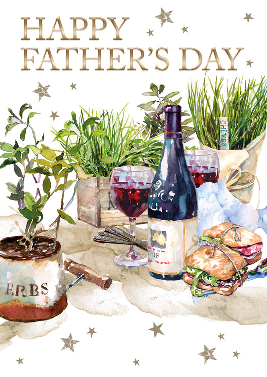 Wine Bottles Father's Day Card