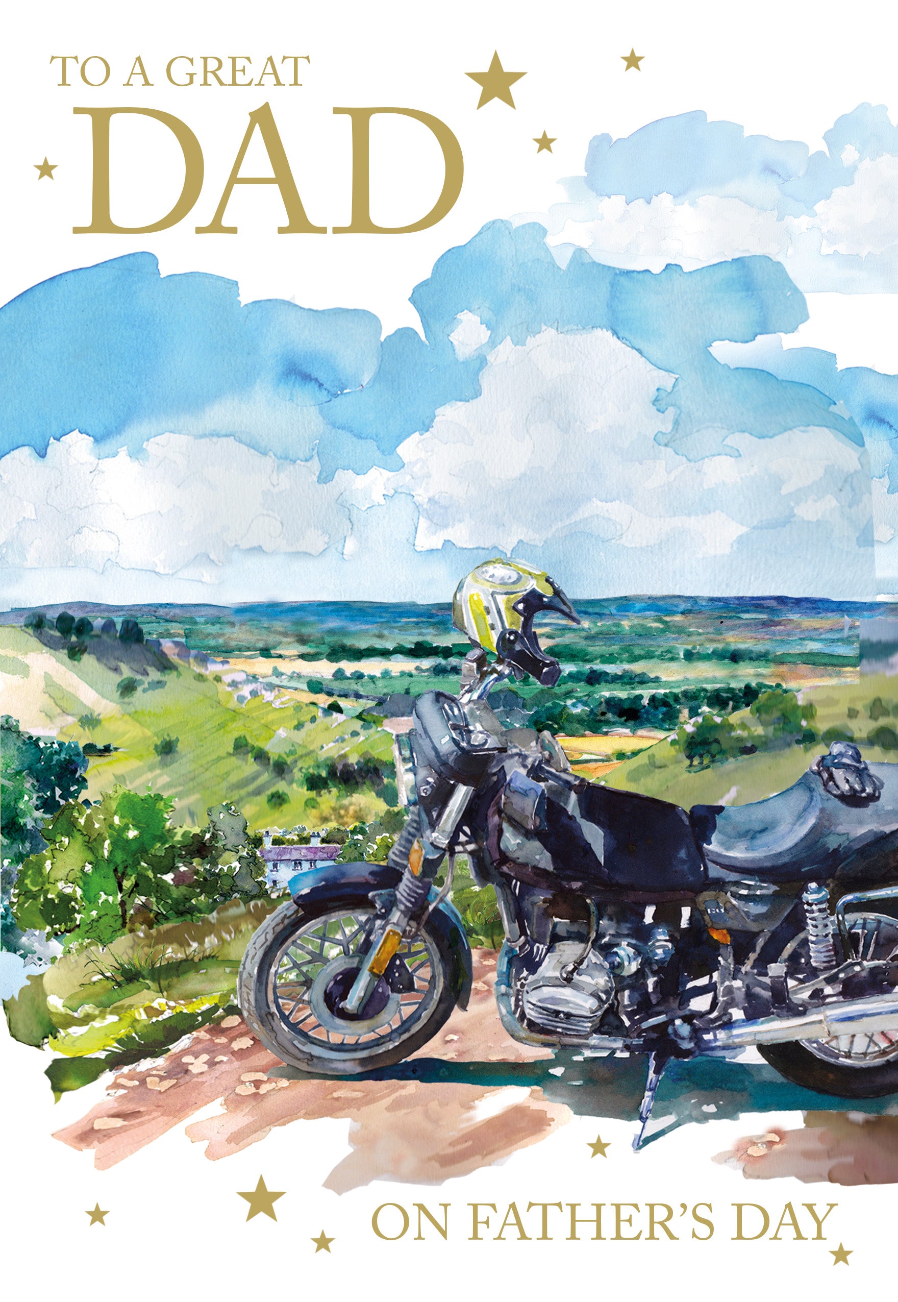 Motor Bike Father's Day Card