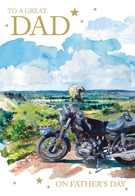 Motor Bike Father's Day Card