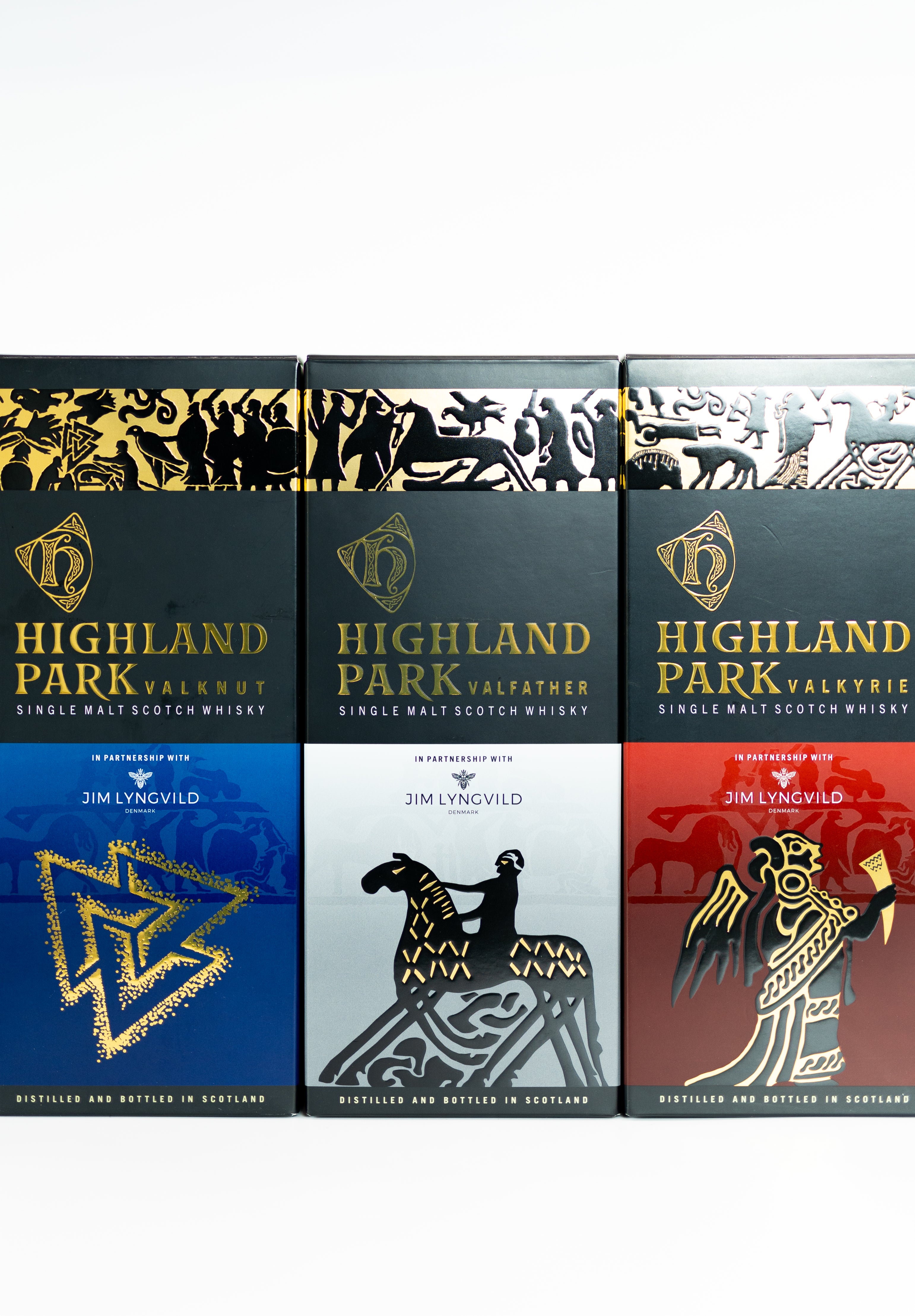 Highland Park Viking Legend Series Full Set - Valkyrie, Valknut & Valfather