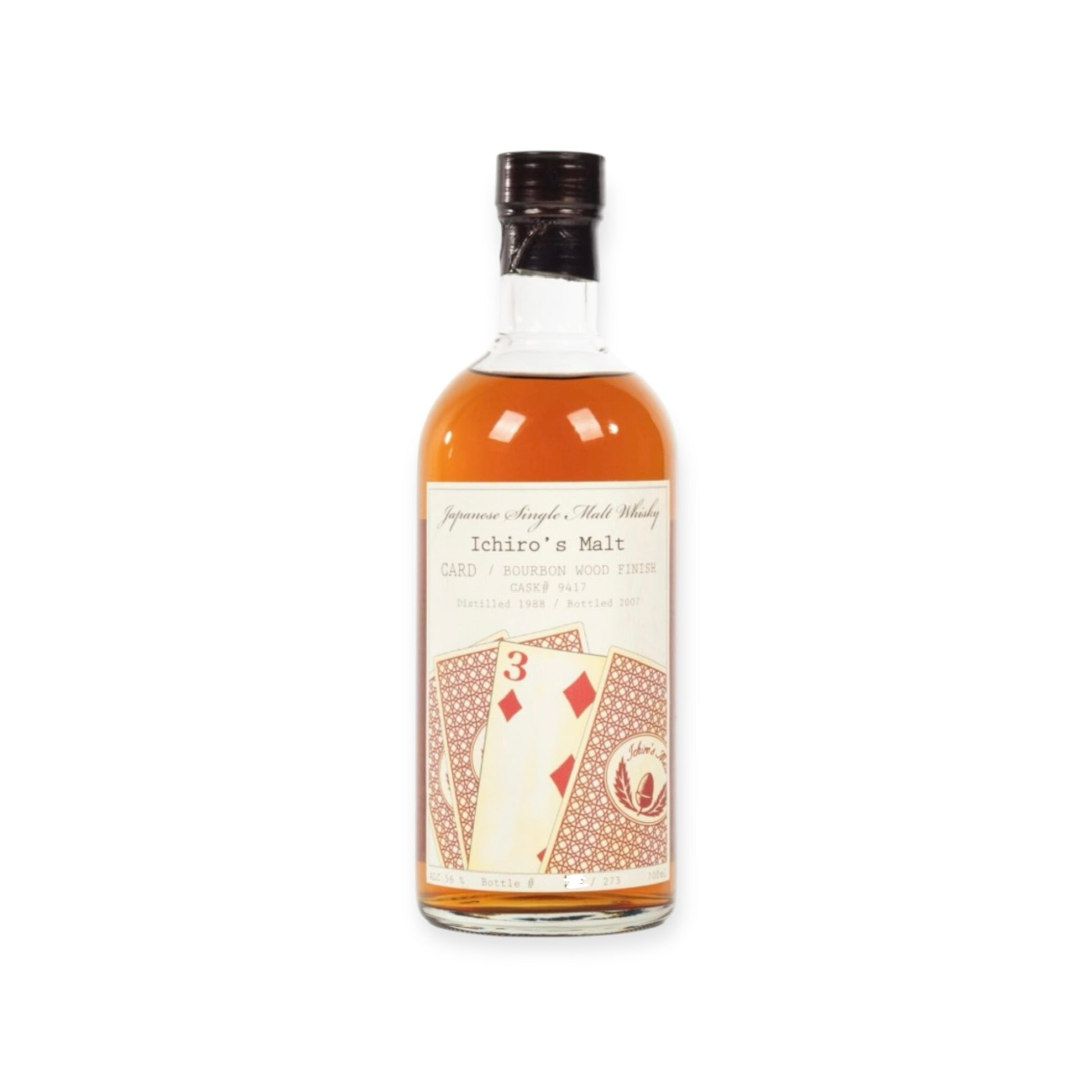 Hanyu Ichiro's Malt Card Series 3 Of Diamonds 56.0 abv 1988